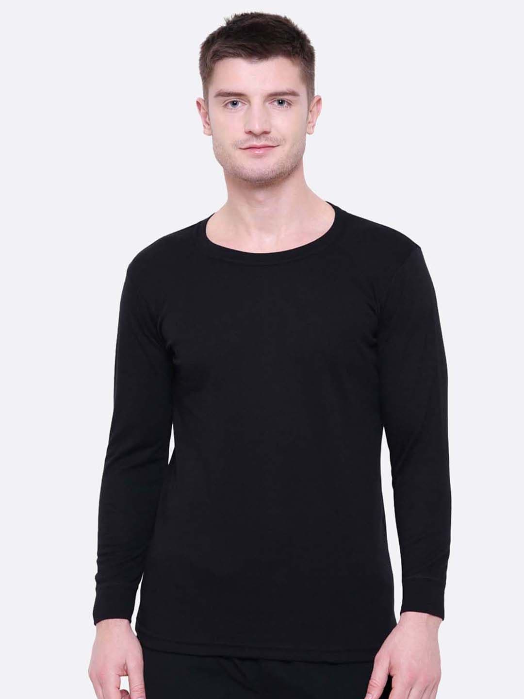 Bodycare Men Black Solid Pure Cotton Thermal Tops - view 1