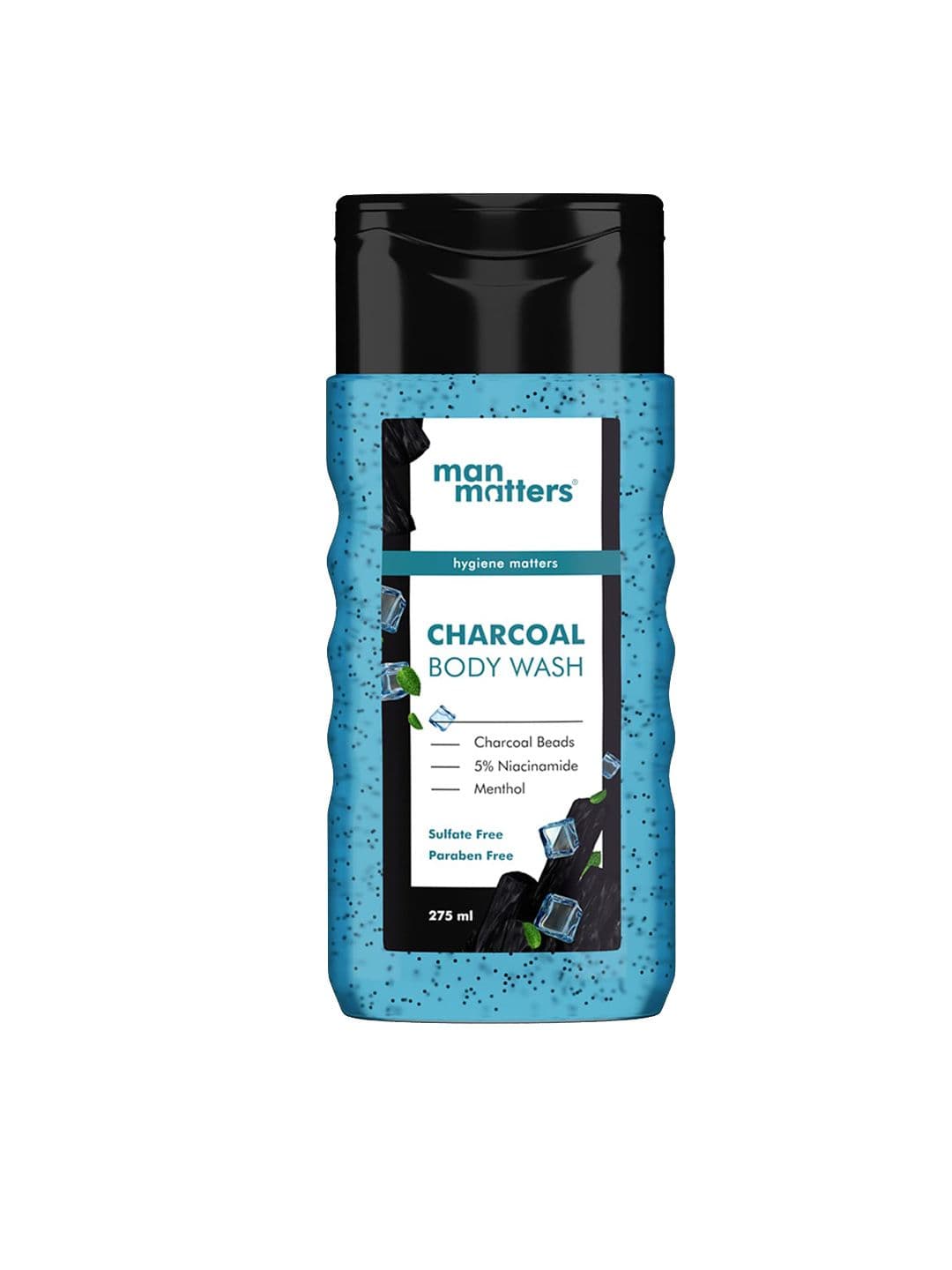 Man Matters Charcoal Body Wash-5% Niacinamide - Instant Cooling & Odor Protection - 250ml - view 1