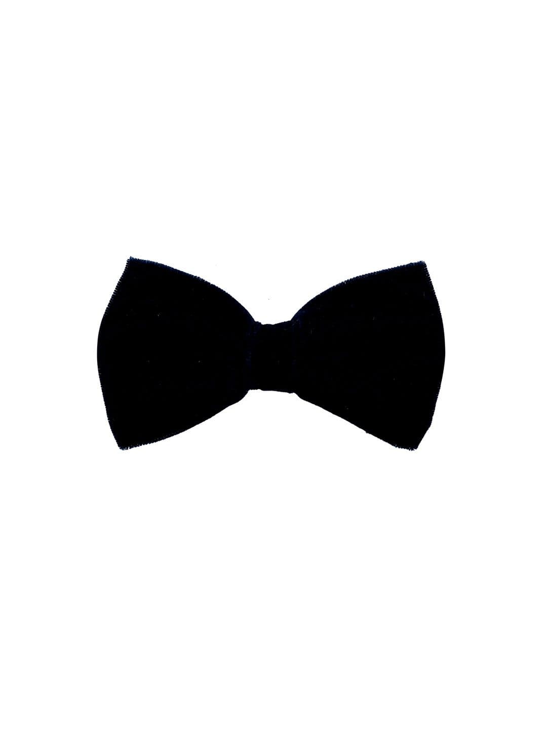 The Tie Hub Men Black Solid Bow Tie - view 1