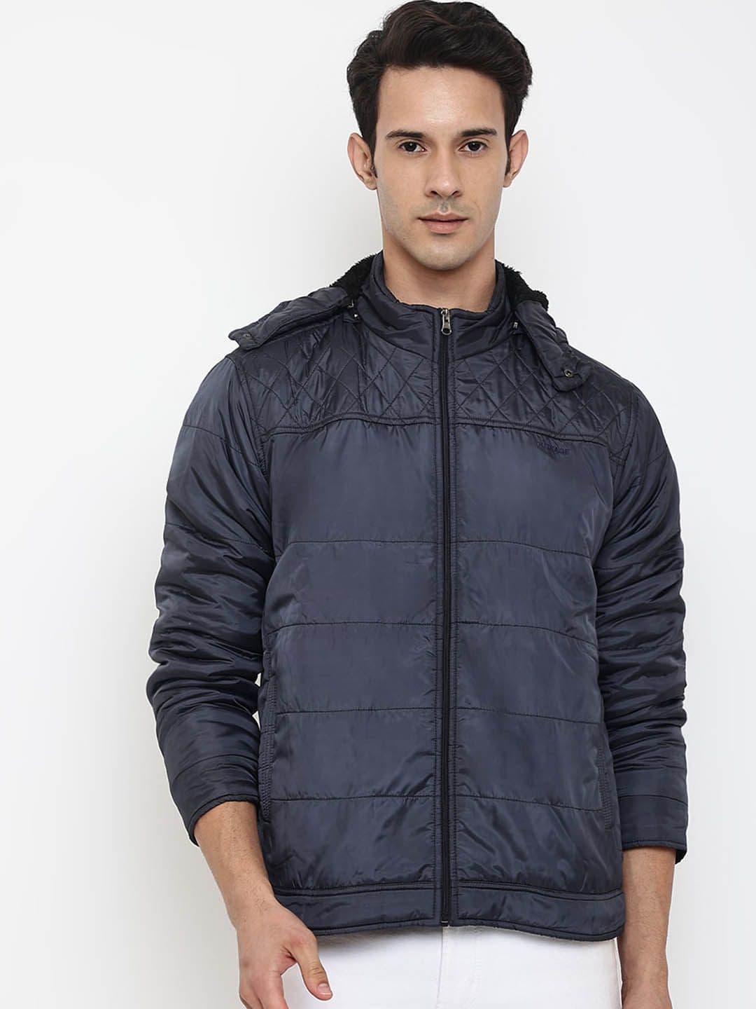 Cantabil Men Hooded Padded Jacket - view 1