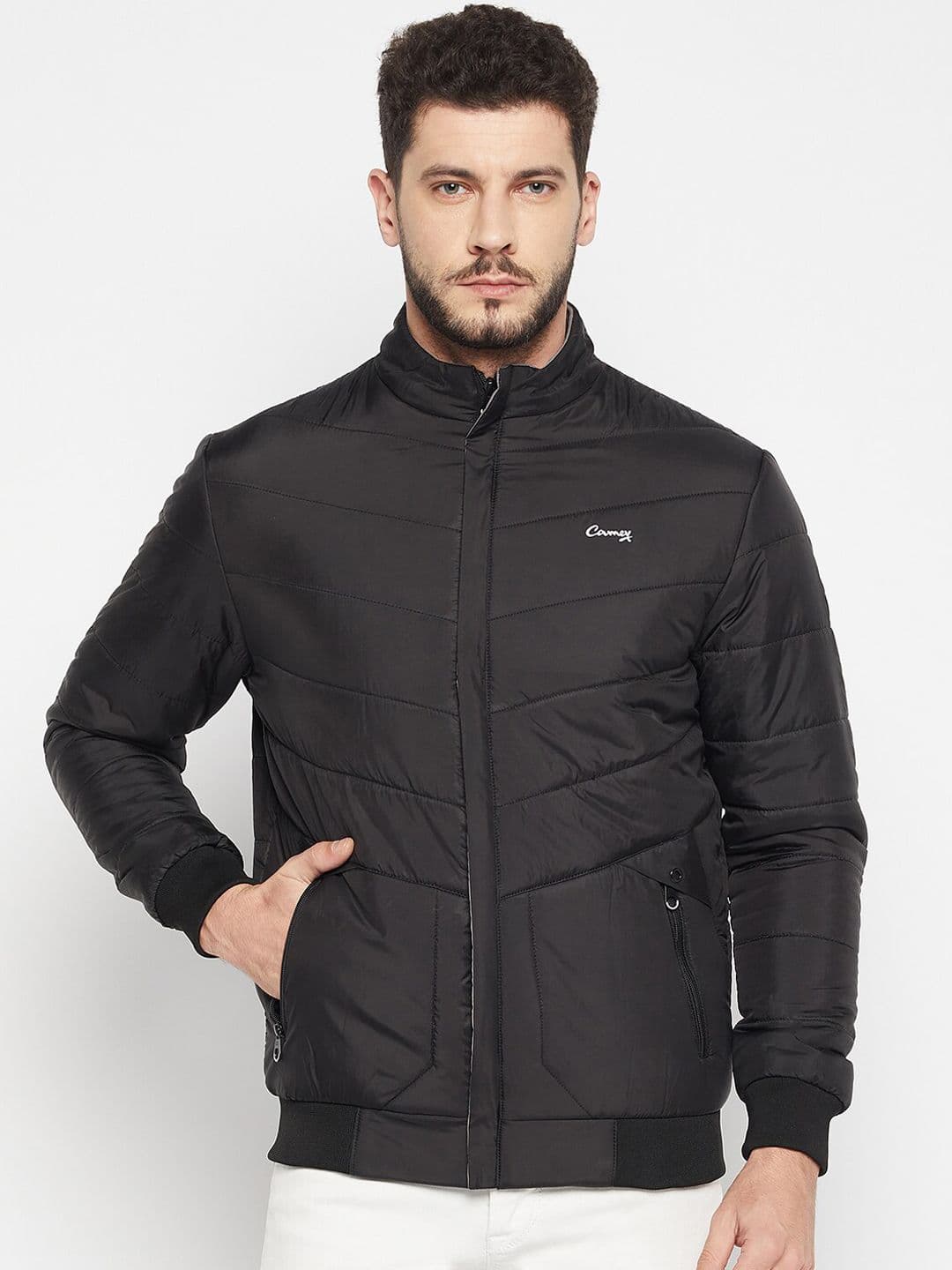 Camey Men Black Lightweight Padded Jacket - view 1