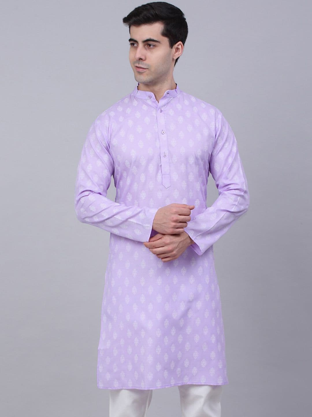 Jompers Men Ethnic Motifs Printed Cotton Kurta - view 1