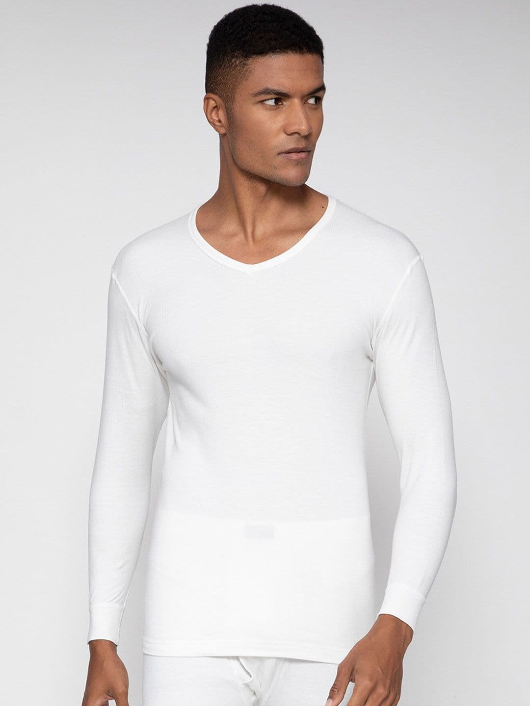 SPORTO Men White Ultima Thermal T-Shirt