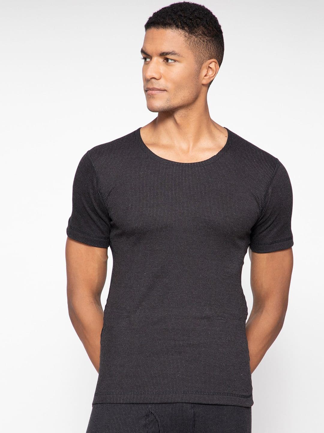 SPORTO Ultima Men Black Thermal Tops - view 1