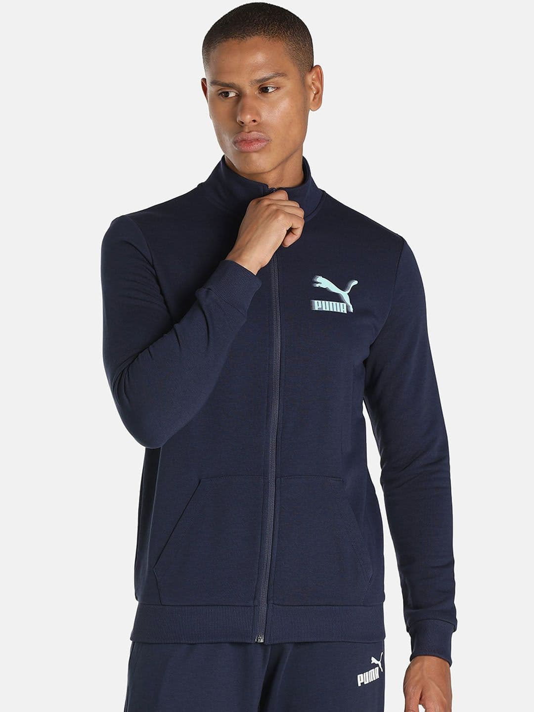 Puma Knitted Multi Logo Men Slim Fit Jacket - view 1