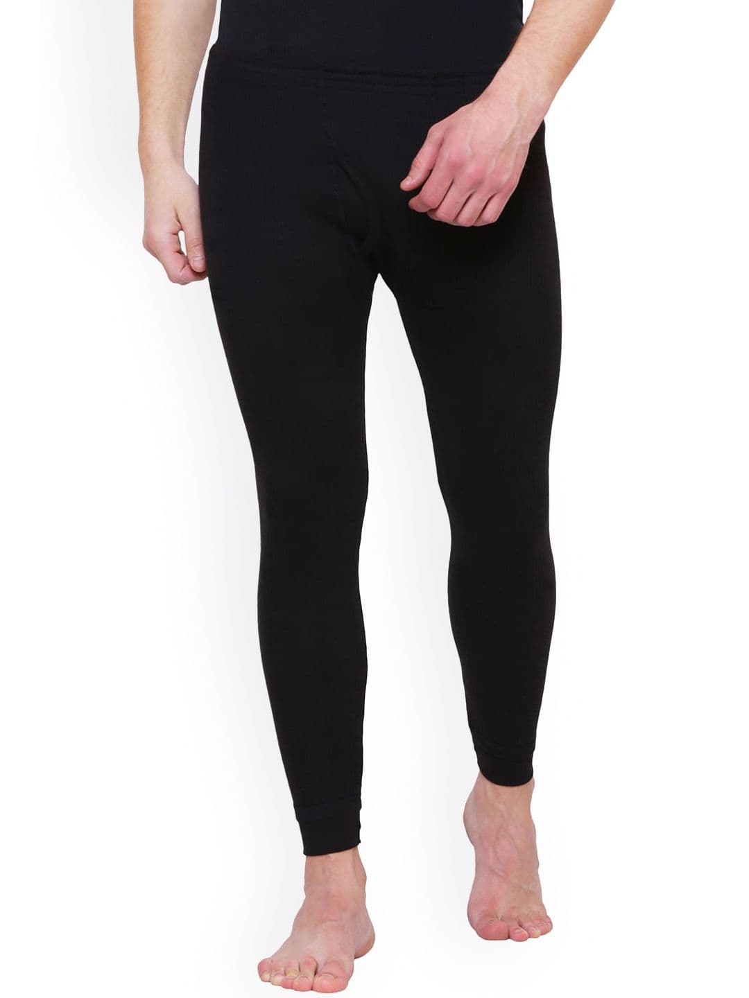 BODYCARE INSIDER Men Black Cotton Thermal Bottoms - view 1
