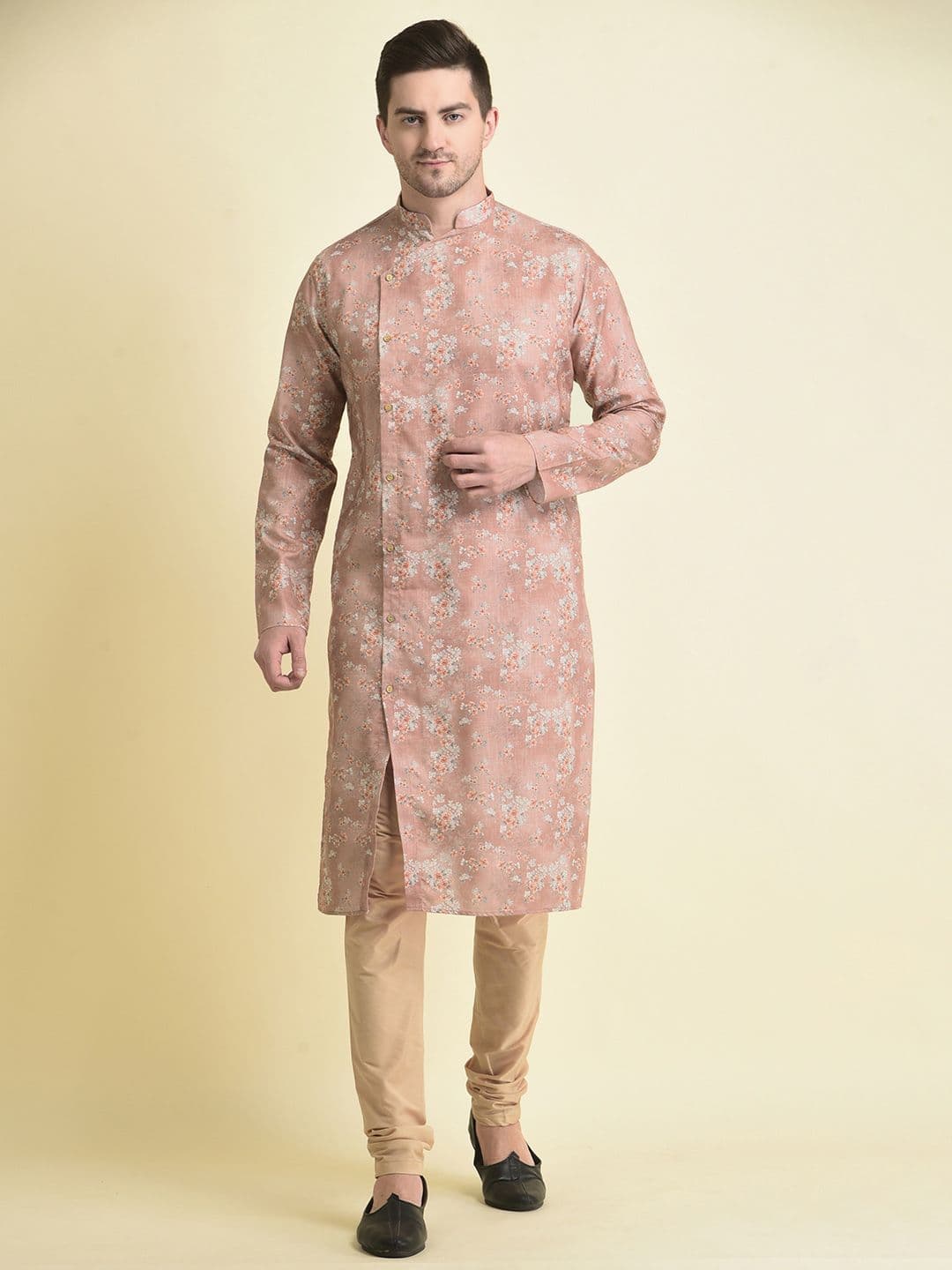TABARD Men Cotton Floral Printed Kurta - view 1