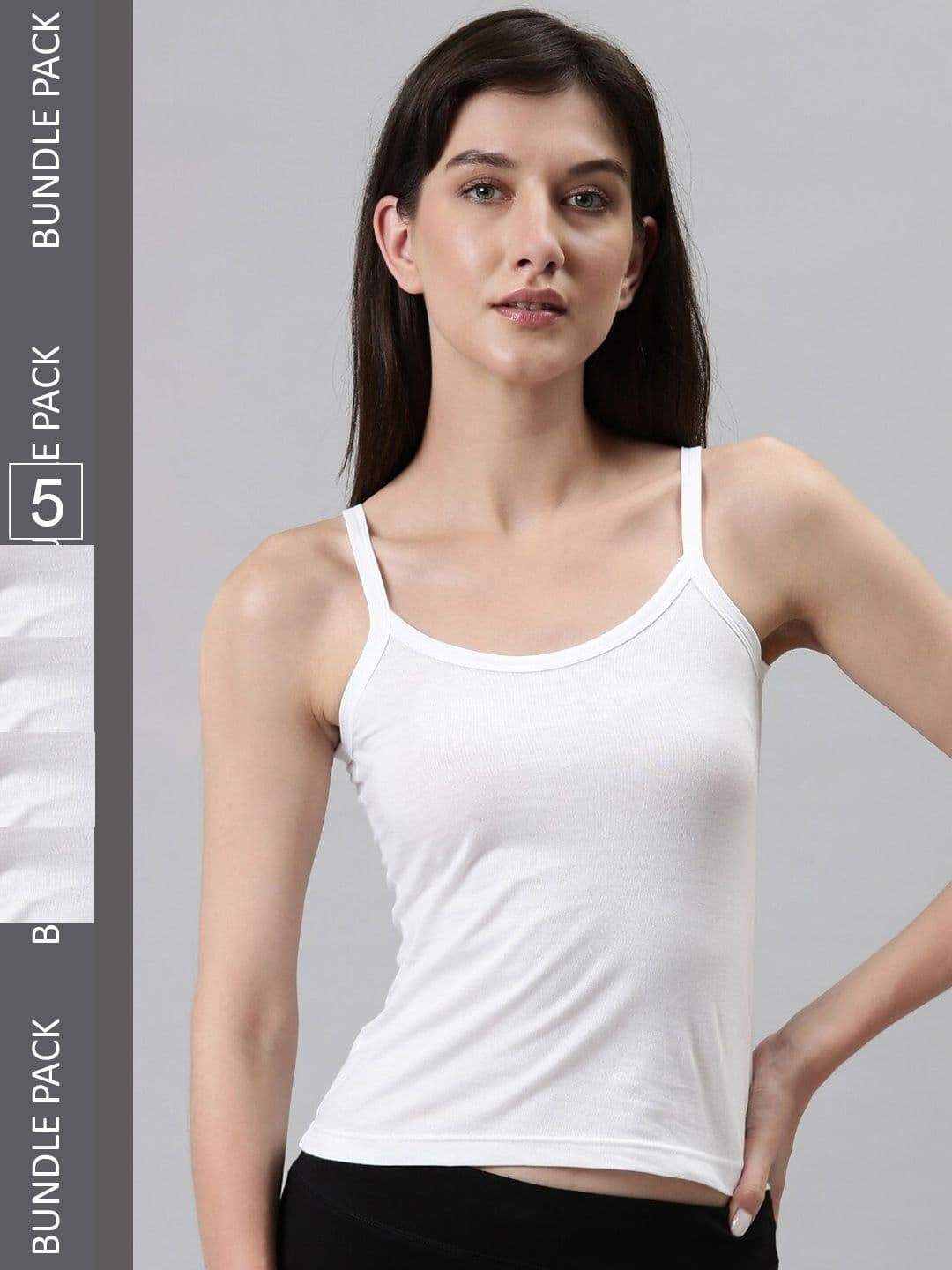 DIXCY SCOTT Slimz Pack Of 5 Cotton Camisoles - view 1