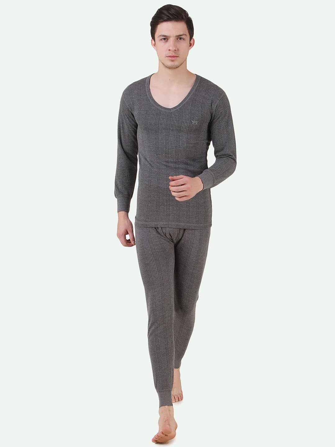 HAP Men Ribbed V-Neck Thermal Set - view 1