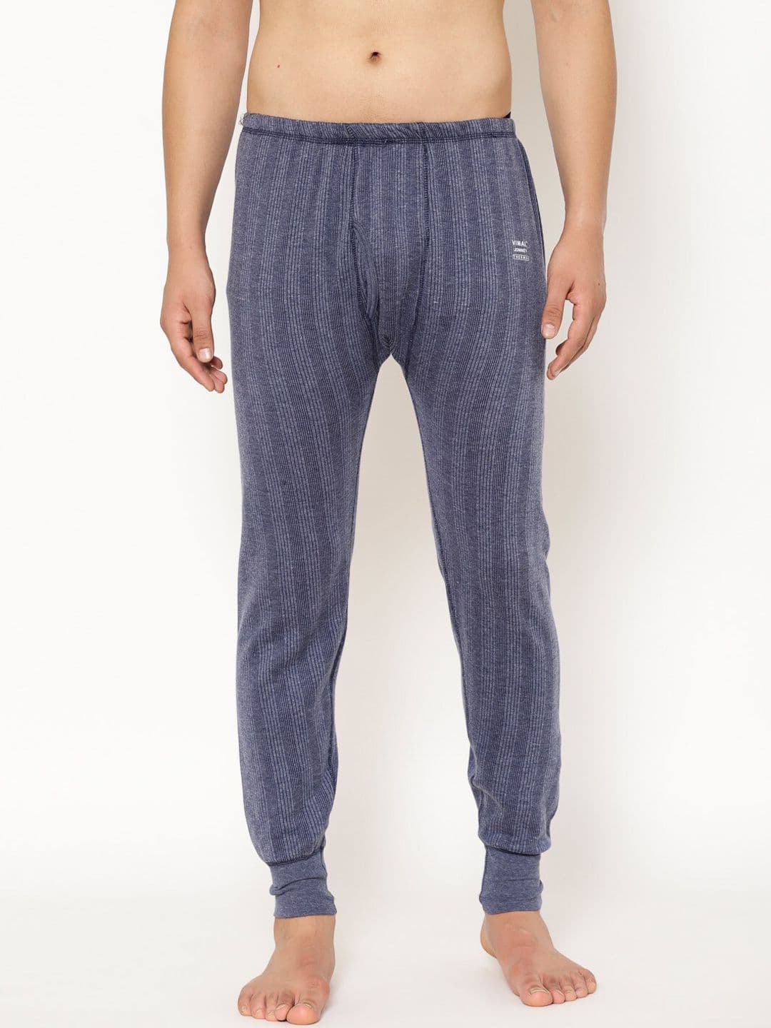 MACK JONNEY Men Striped Cotton Thermal Bottoms - view 1