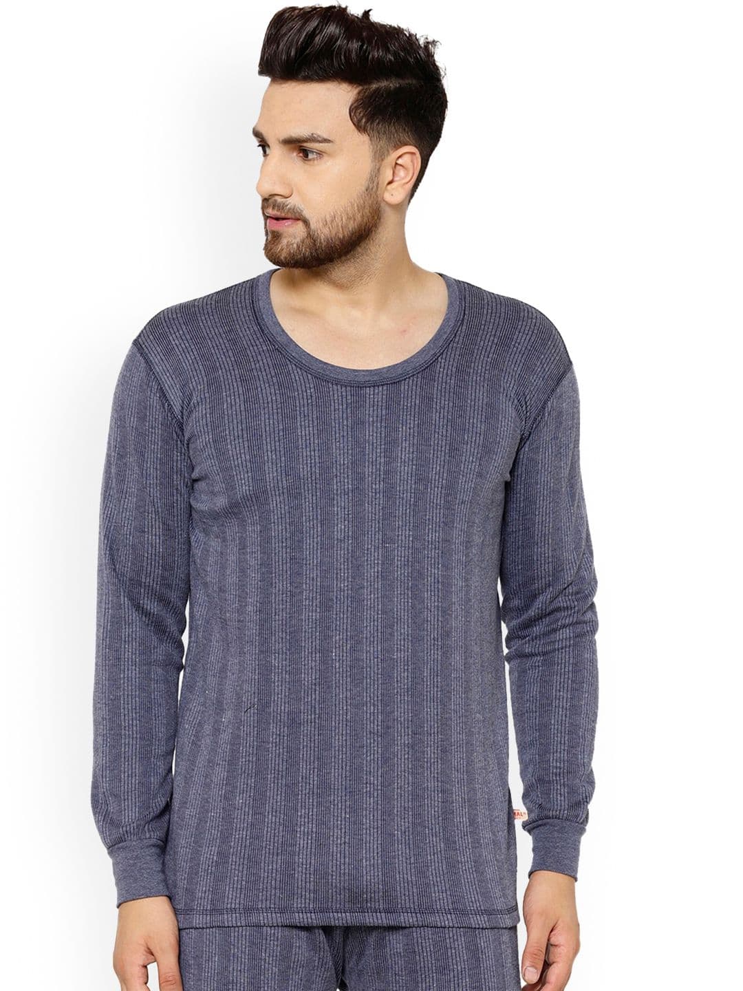 MACK JONNEY Men Ribbed Cotton Thermal Tops - view 1