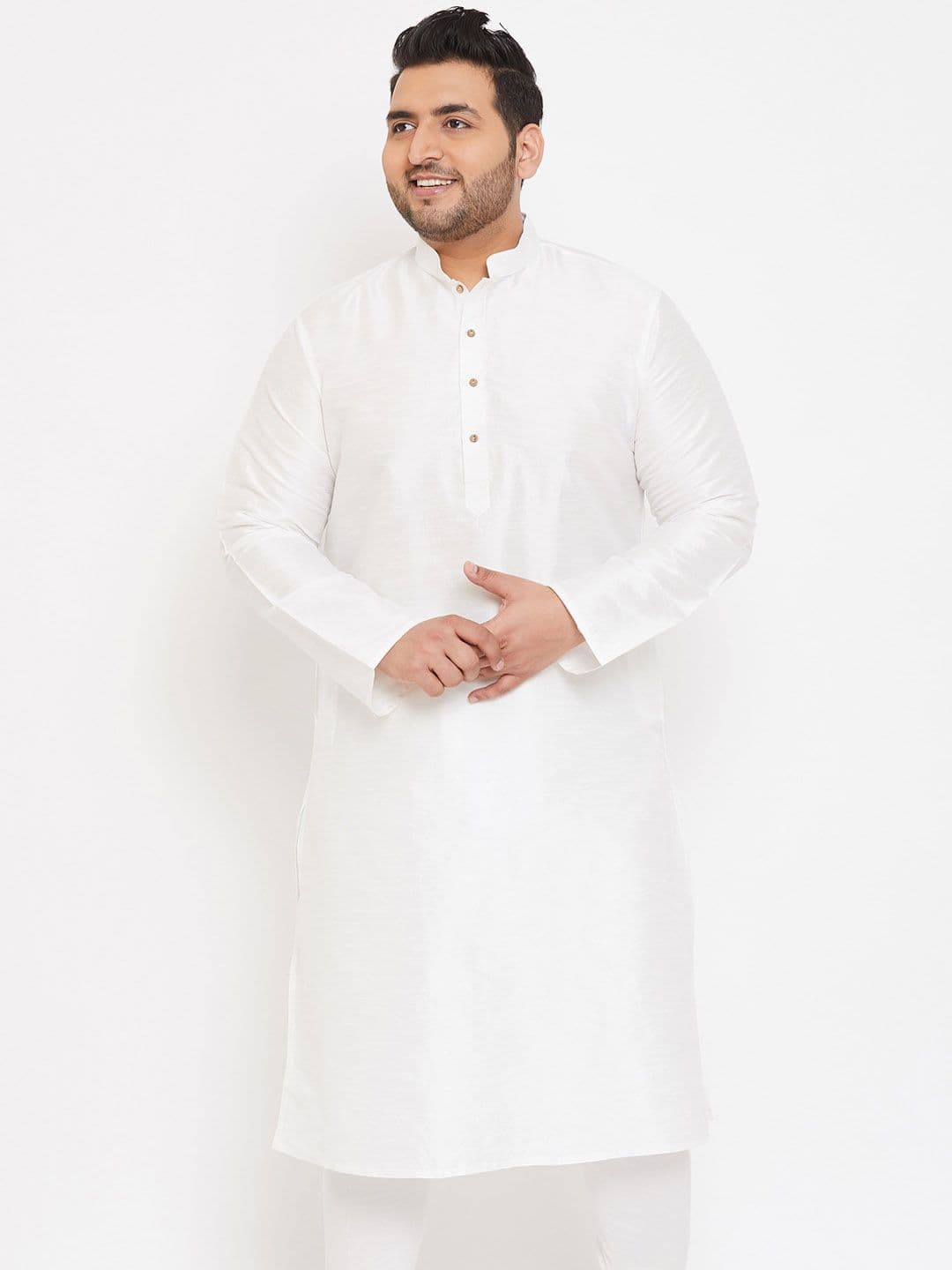 VASTRAMAY Men Mandarin Collar Kurta - view 1