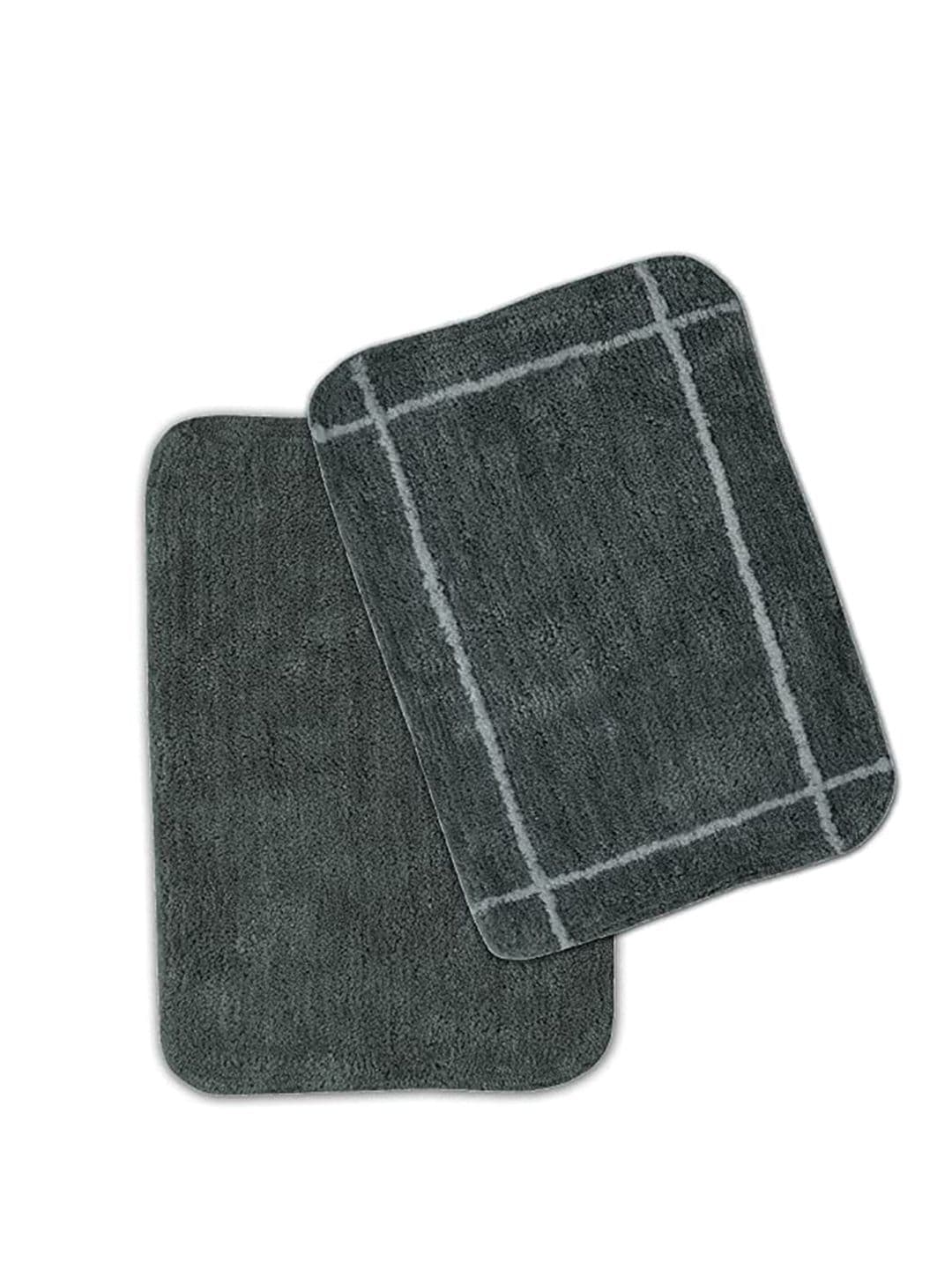 SASHAA WORLD Set Of 2 2000GSM Microfibre Anti-Slip Bath Rug - view 1