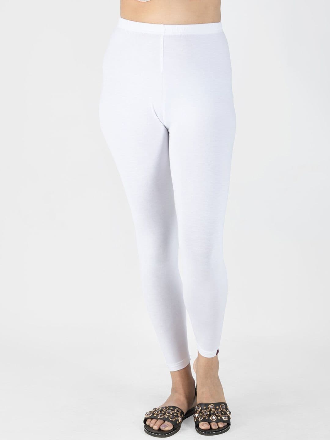 indian flower Women Solid Ankle Length Leggings - view 1
