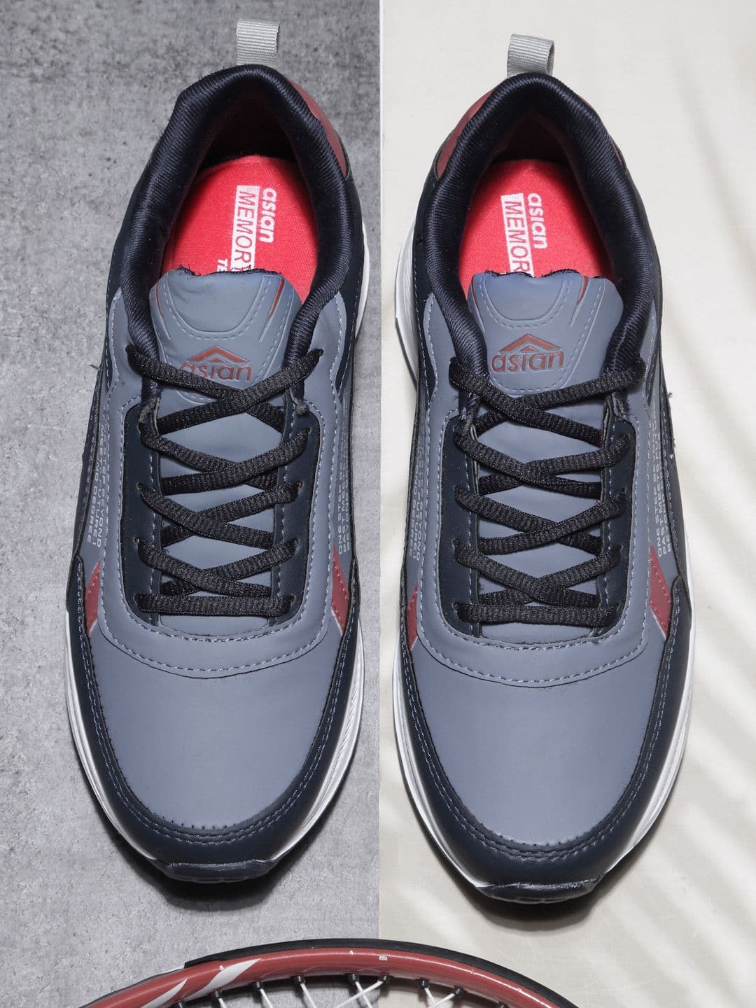 ASIAN Men Mesh Running Non-Marking Shoes - view 1