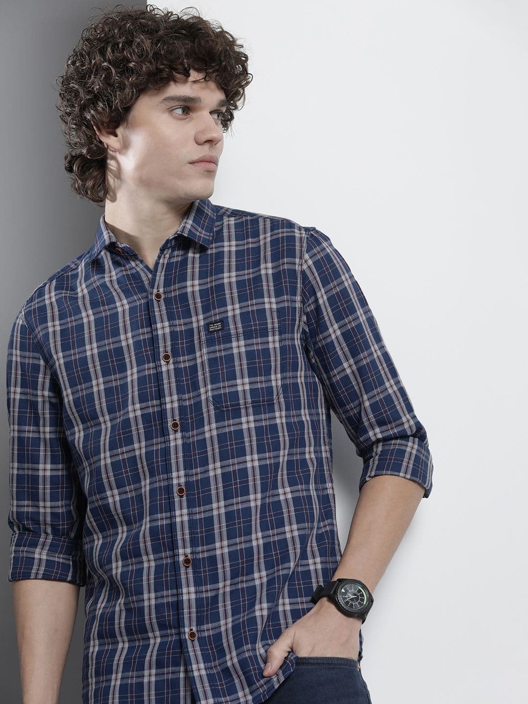 The Indian Garage Co Men Tartan Checked Casual Shirt - view 1