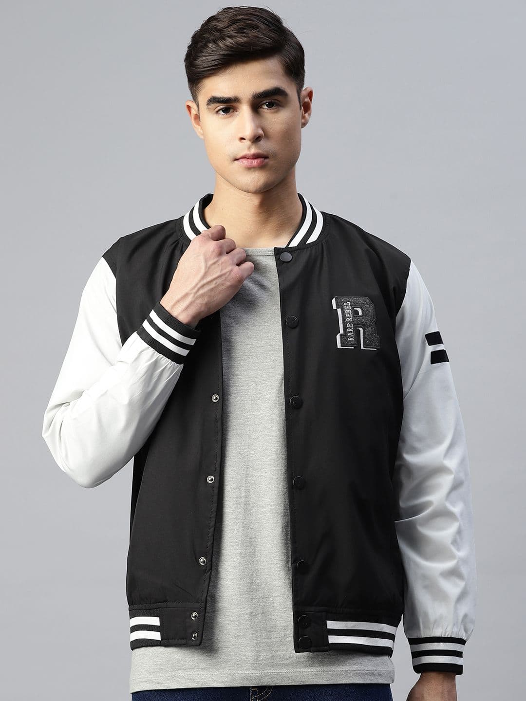 Pierre Carlo Men Typography Varsity Jacket - view 1