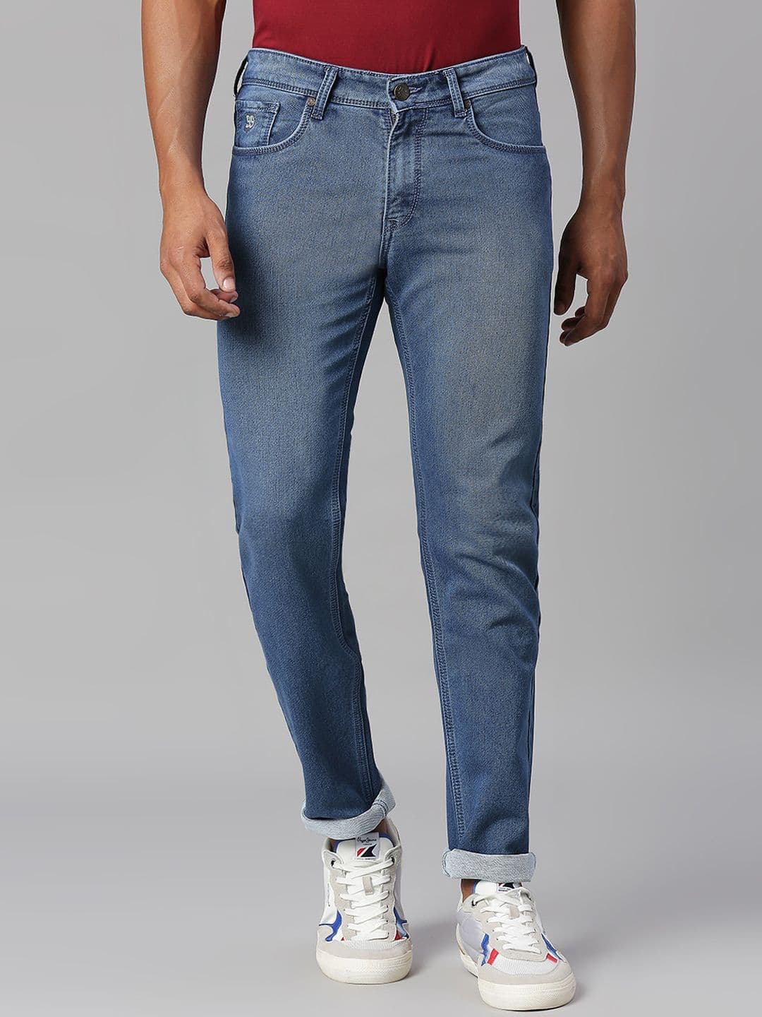 HJ HASASI Men Slim Fit Heavy Fade Stretchable Cotton Jeans - view 1