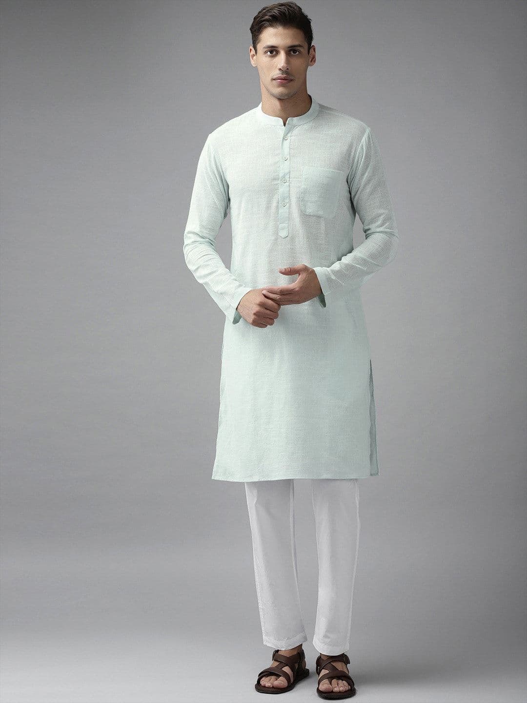 See Designs Men Pure Cotton Kurta - view 1