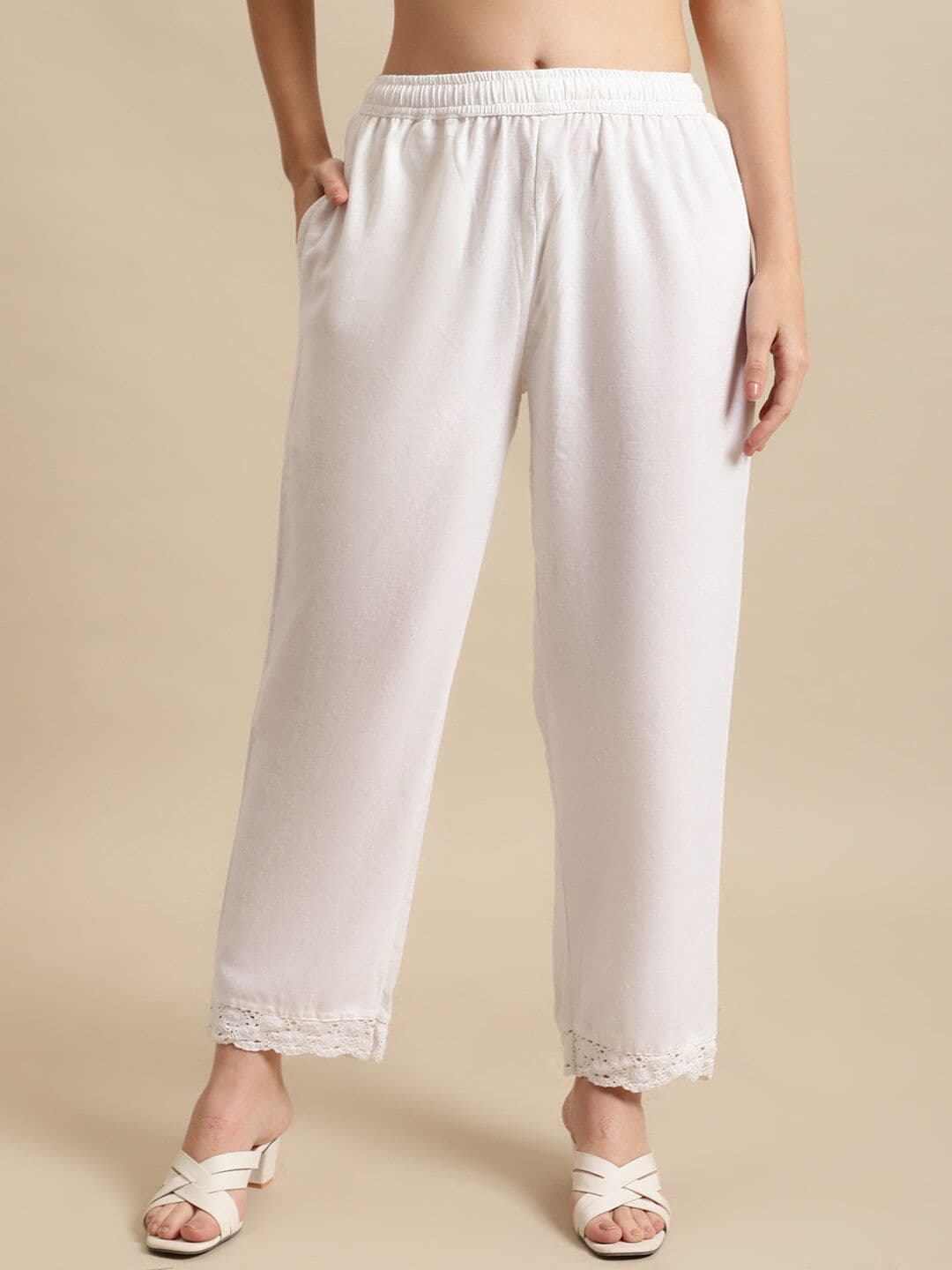 Pistaa Women Ethnic Palazzos - view 1