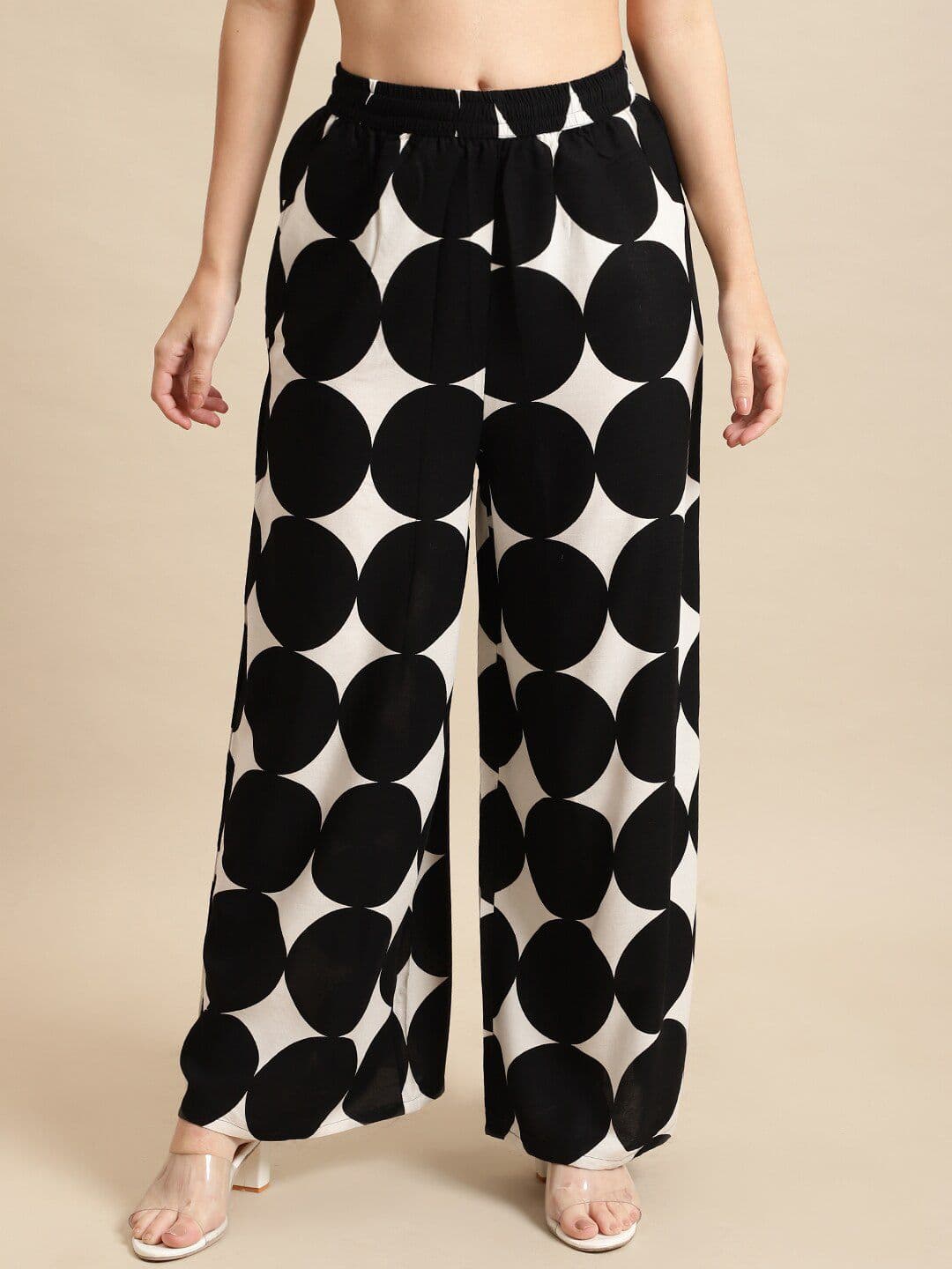 Pistaa Women Printed Flared Ethnic Palazzos - view 1