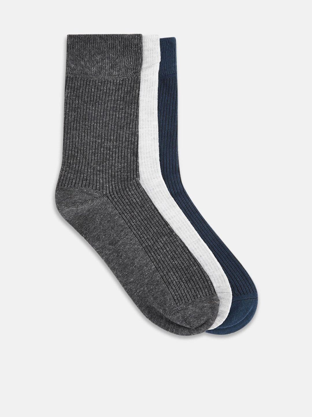 BYFORD by Pantaloons Men Pack Of 3 Patterned Calf-Length Socks - view 1