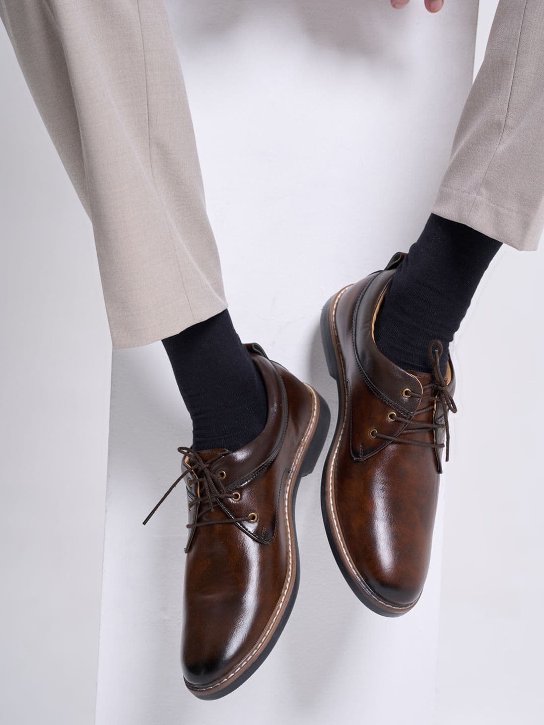 FAUSTO Men Formal Derbys Shoes - view 1