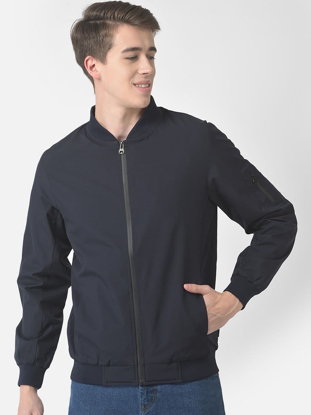 Crimsoune Club Men Colourblocked Bomber Jacket - view 1