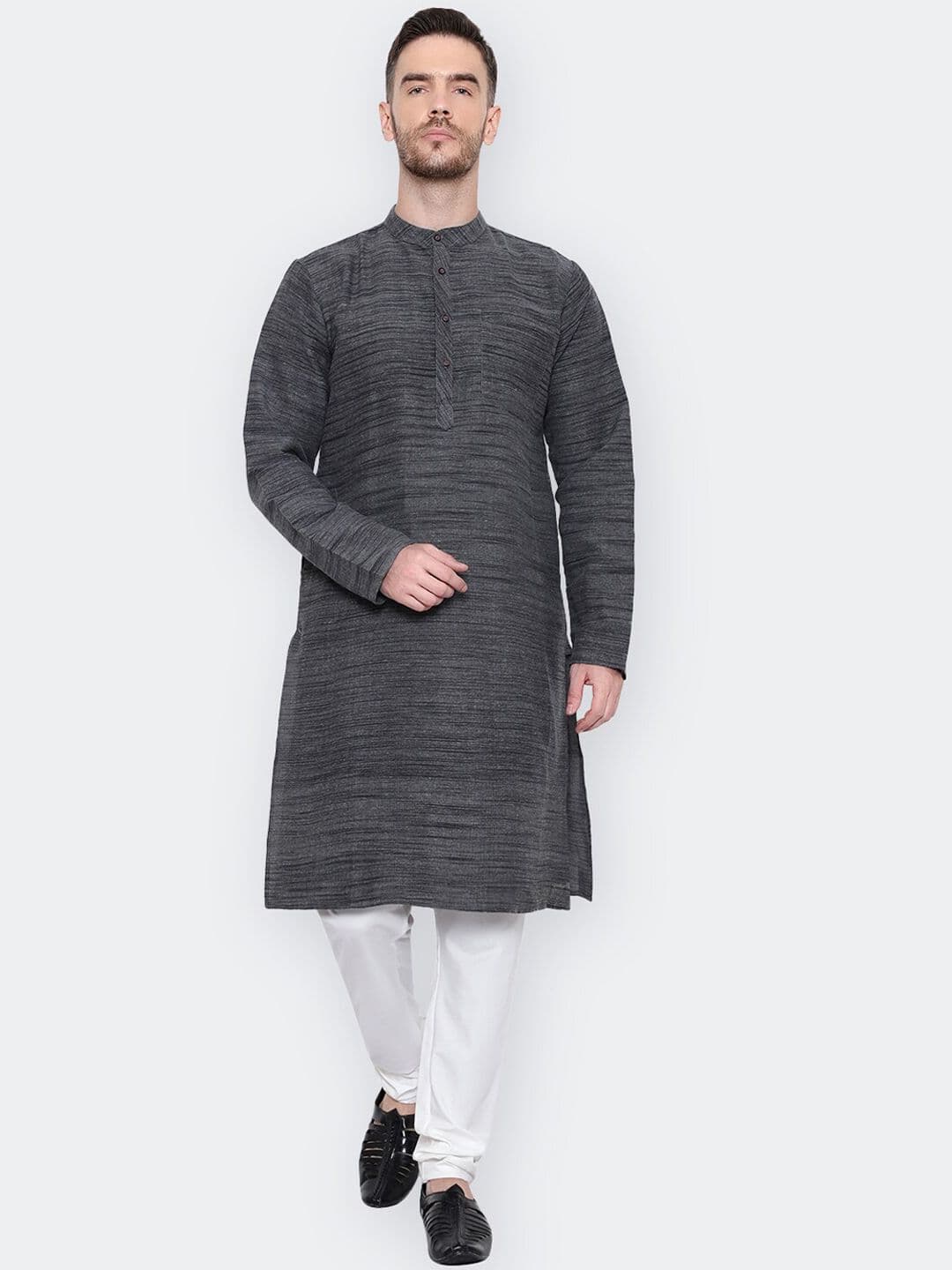 Latest Chikan Garments Men Woven Design Kurta - view 1