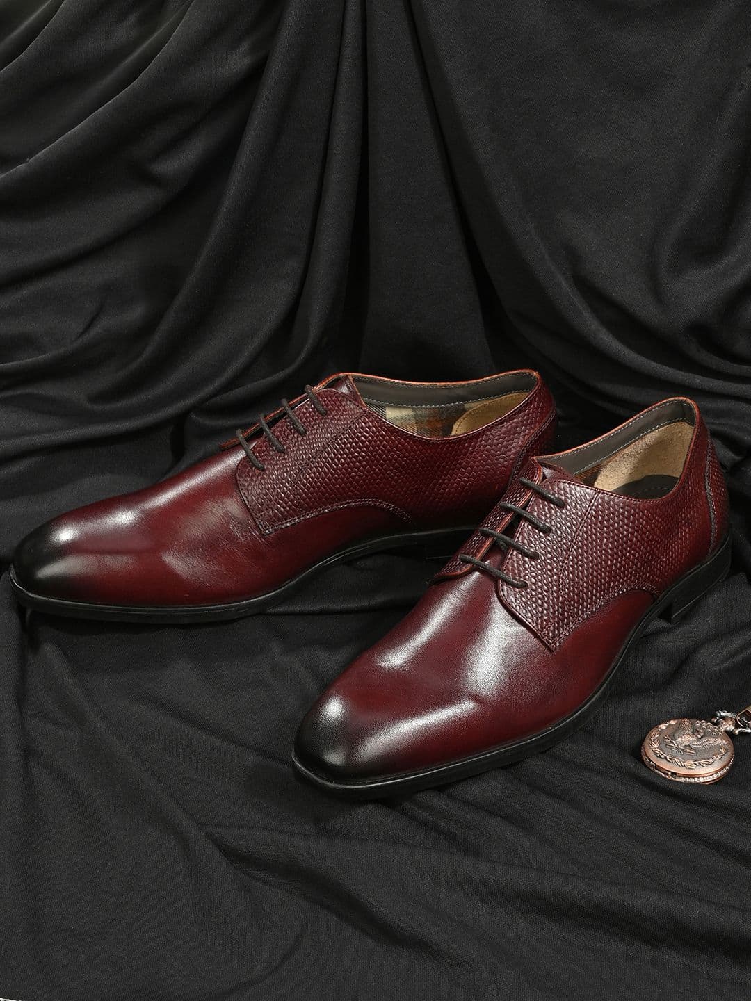 House of Pataudi Men Leather Formal Derbys Shoes - view 1