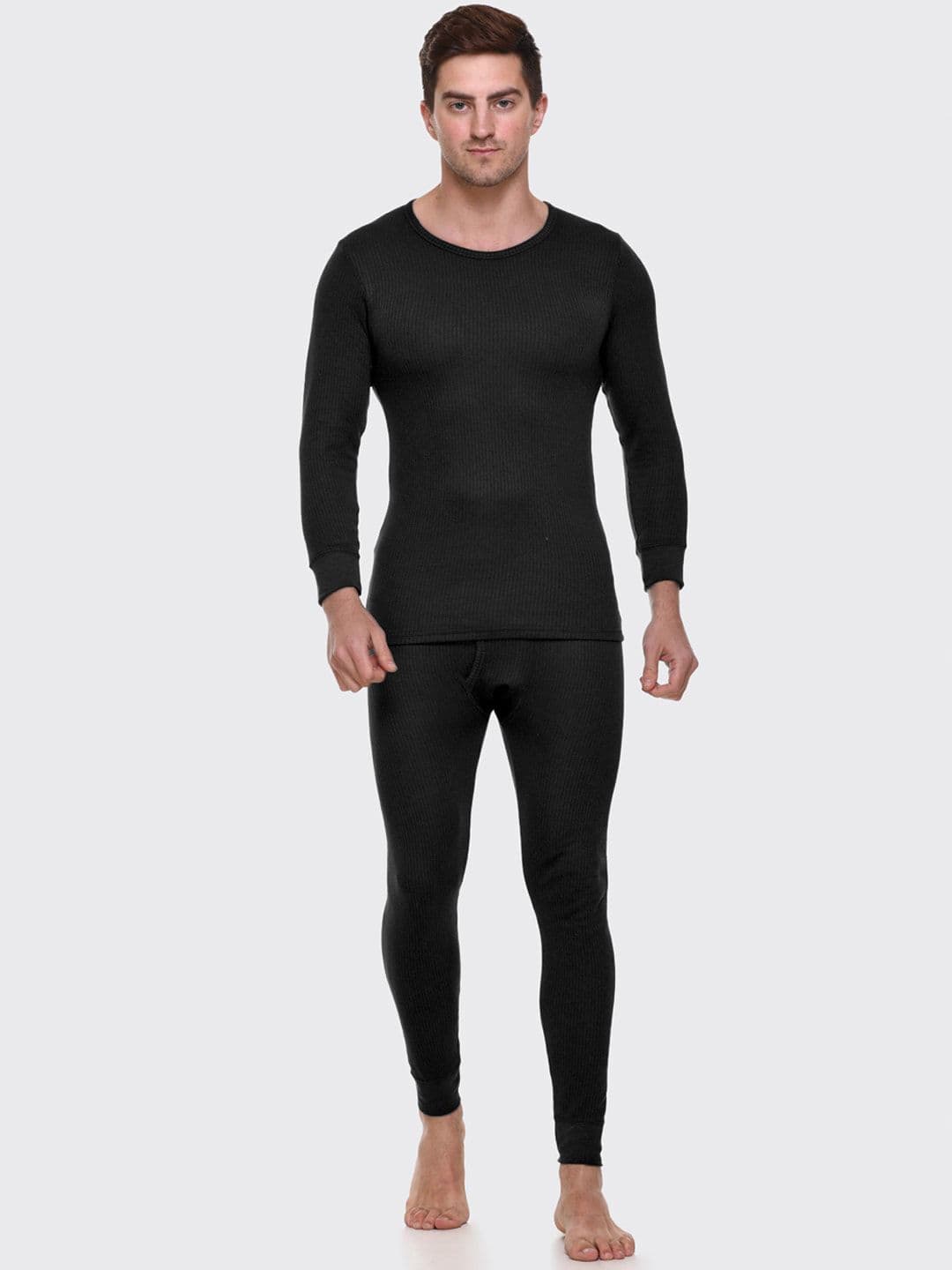Kanvin Men Cotton Ribbed Thermal Set - view 1