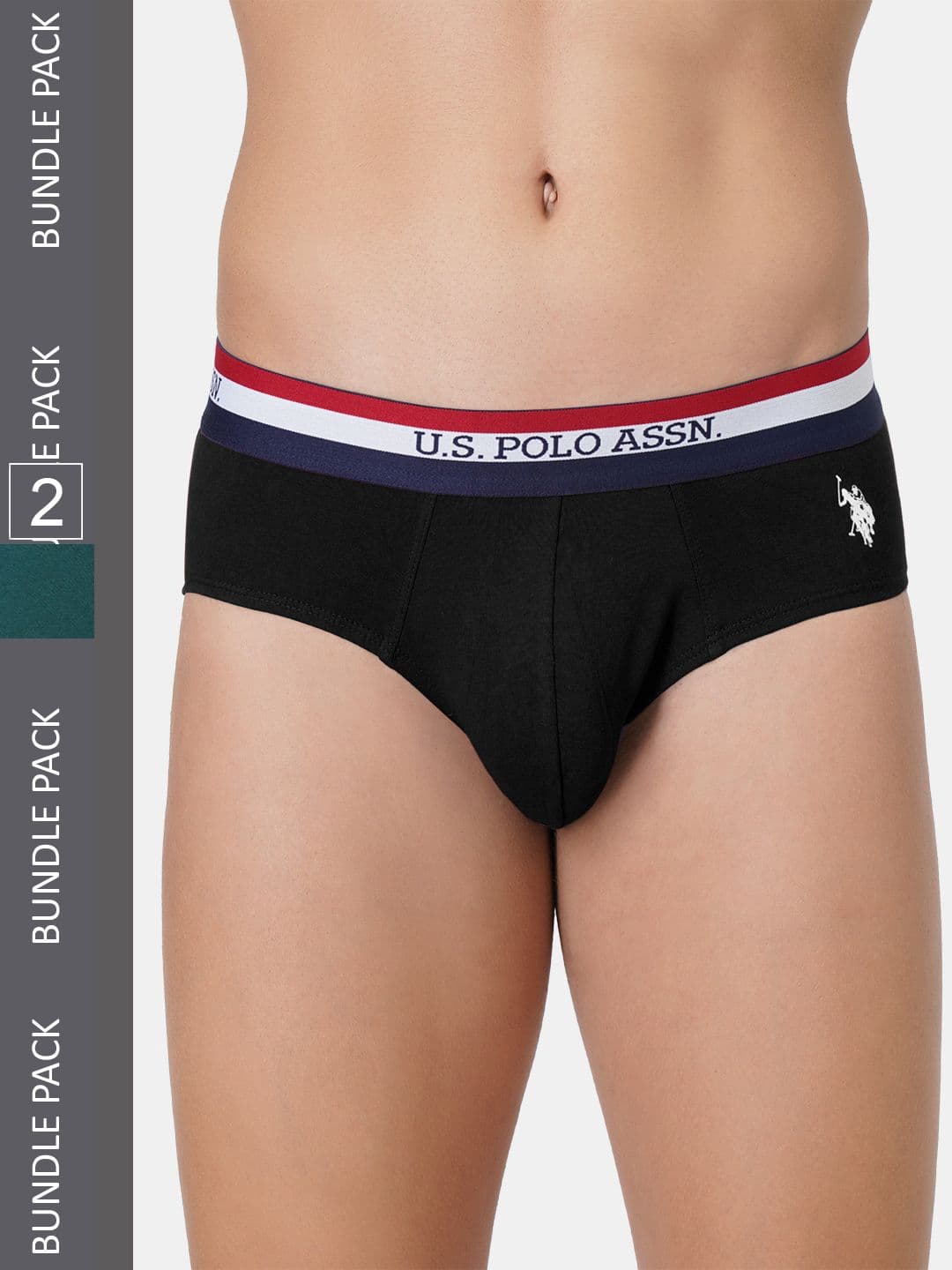 U.S. Polo Assn. Men Pack Of 2 Anti Bacterial Basic Briefs - view 1