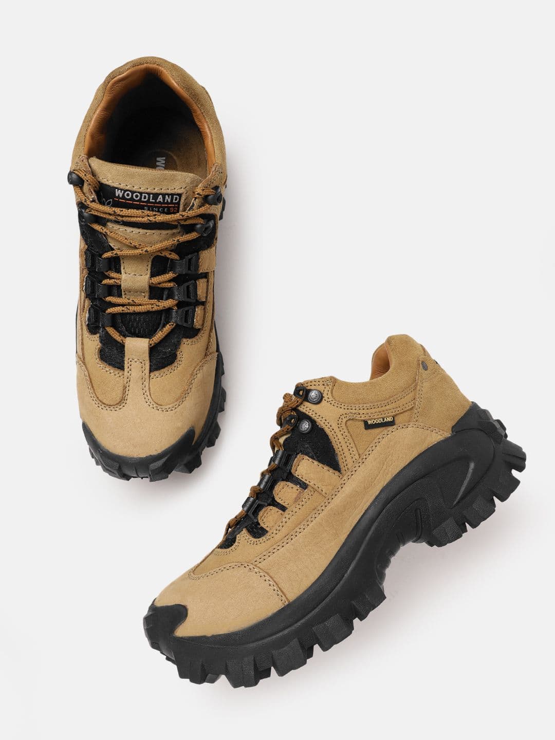 Woodland Men Nubuck Leather Trekking Shoes - view 1