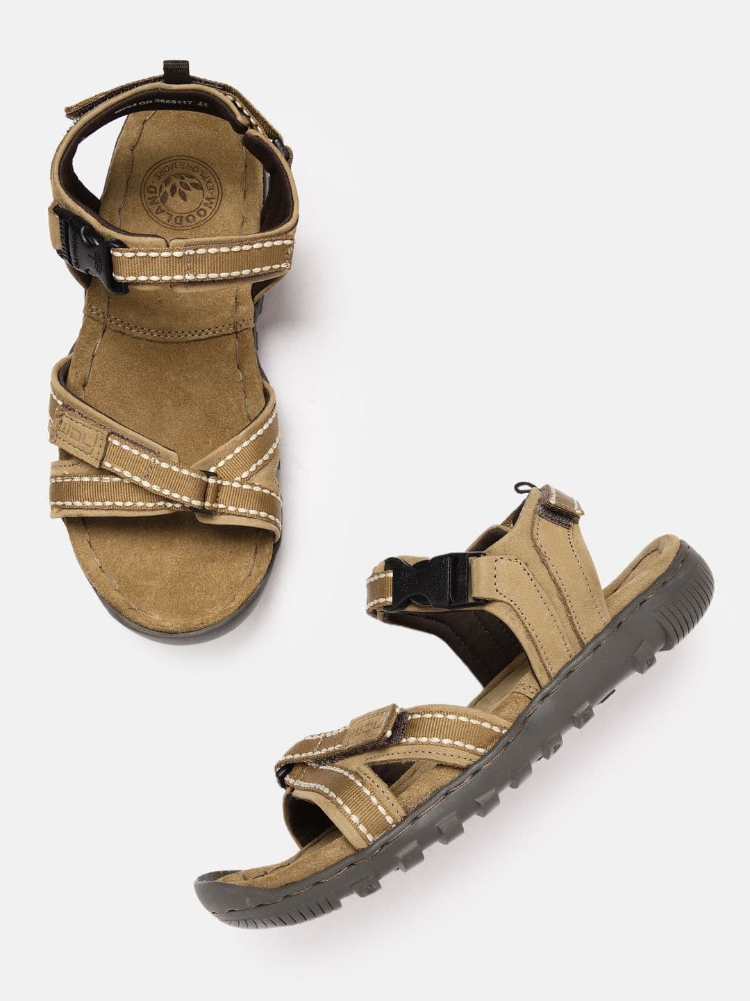 Woodland Men Nubuck Leather Comfort Sandals - view 1