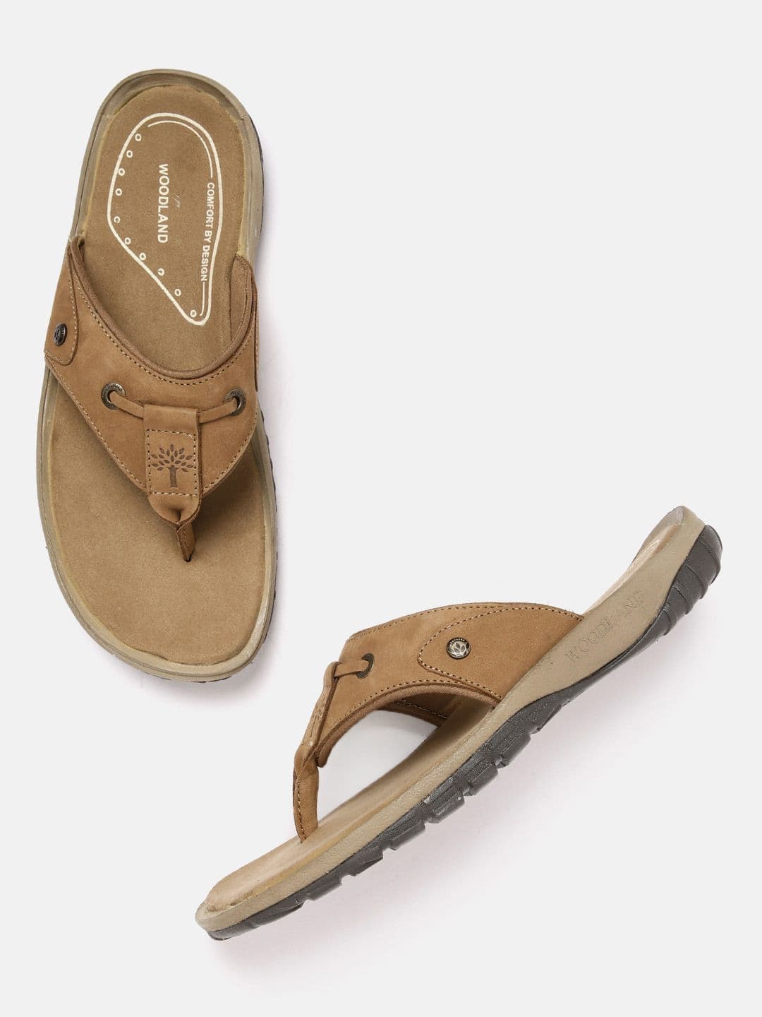 Woodland Men Nubuck Leather Comfort Sandals - view 1