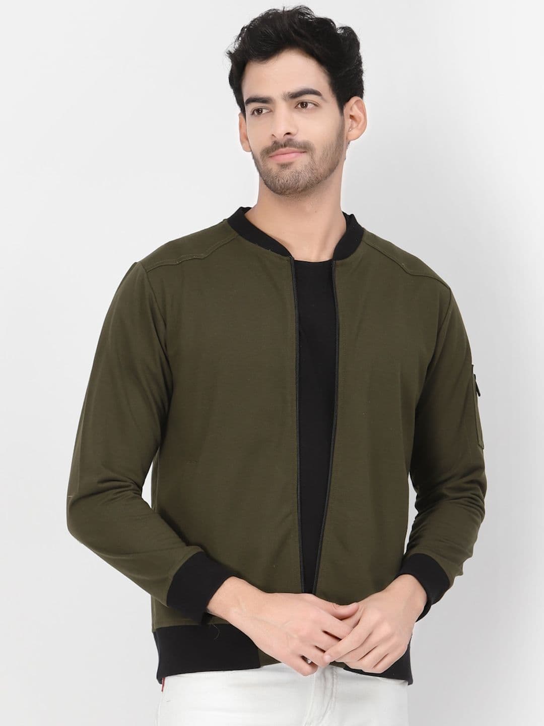 PAUSE SPORT Men Fleece Lightweight Outdoor Bomber Jacket - view 1