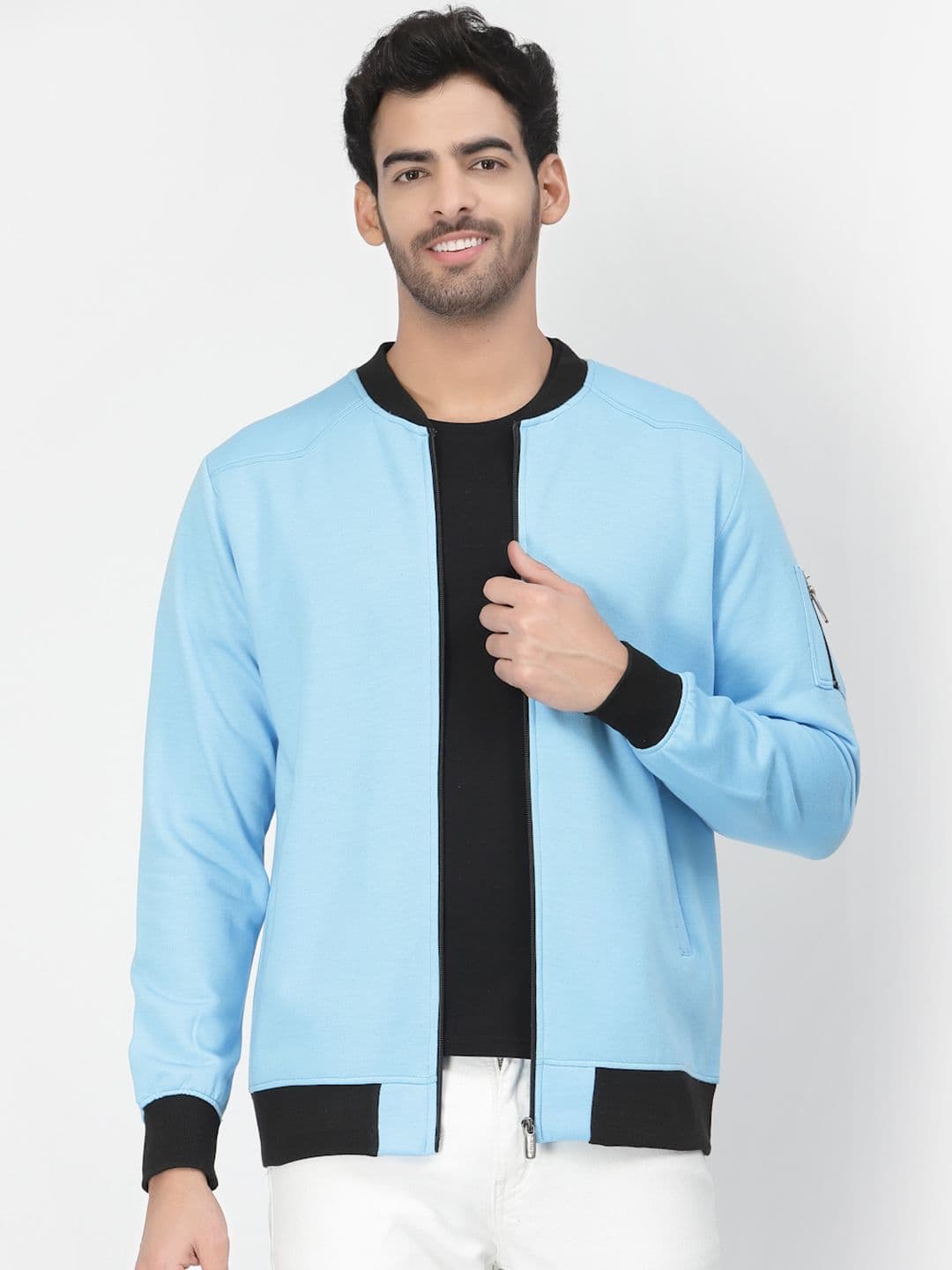 PAUSE SPORT Men Fleece Lightweight Bomber Jacket - view 1