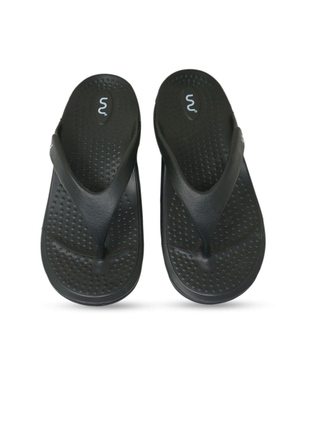 Doubleu Men Black EVA Thong Flip-Flops - view 1