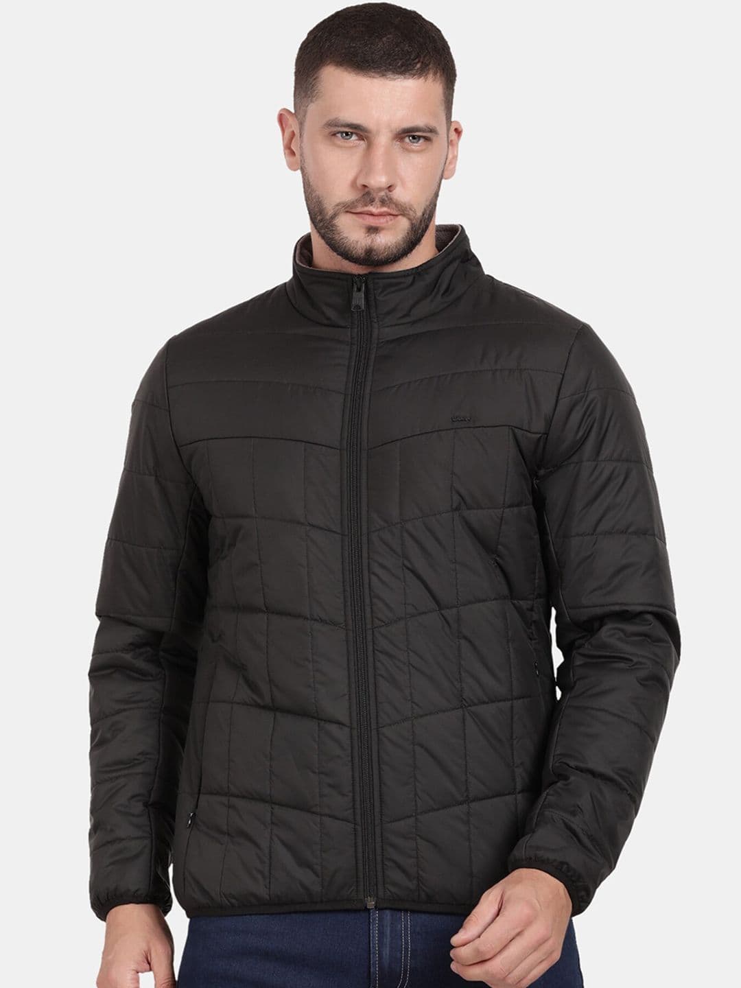 t-base Men Solid Long Sleeves Padded Jacket - view 1