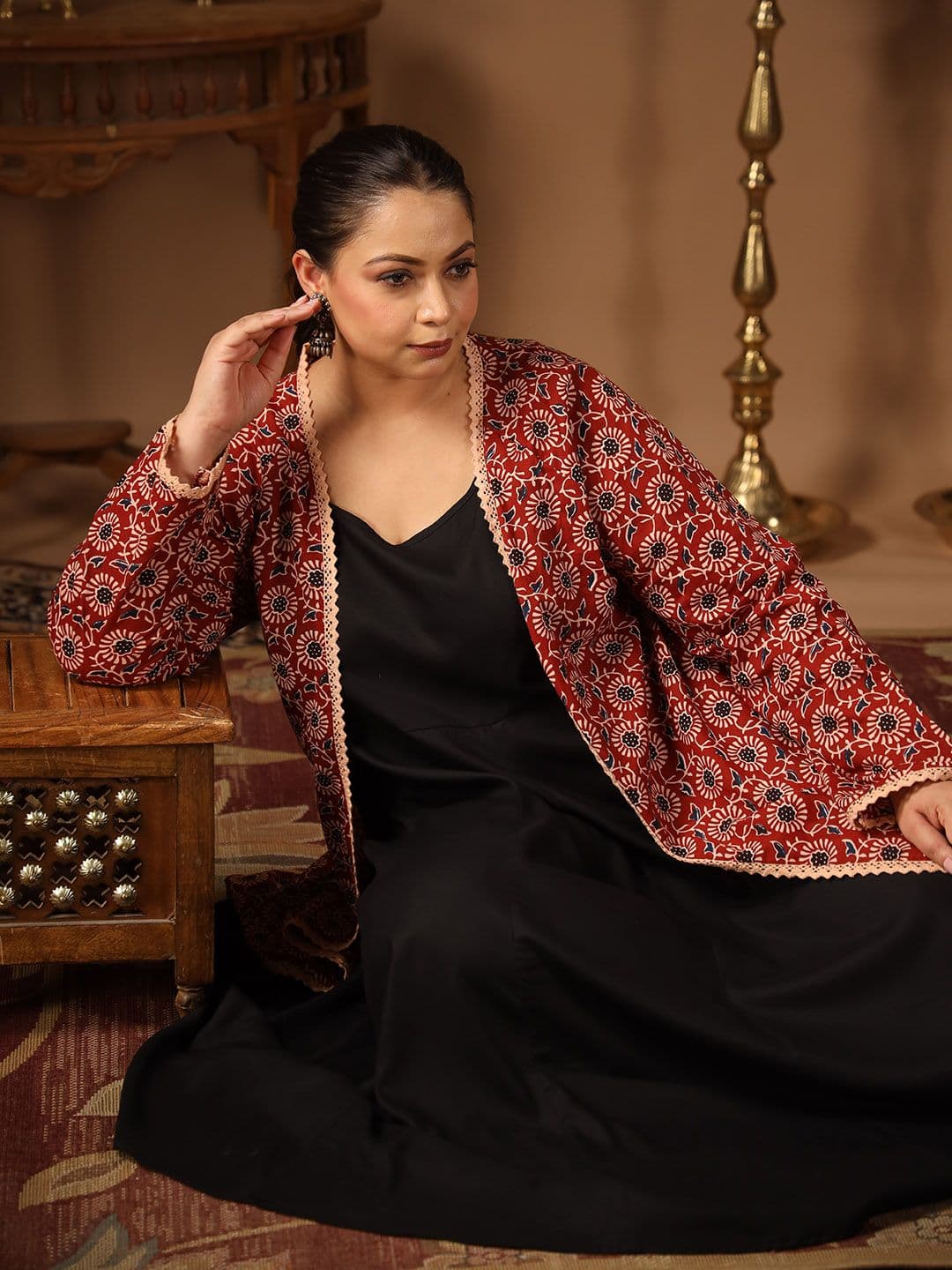 anayna Women A-Line Kurta with Jacket - view 1