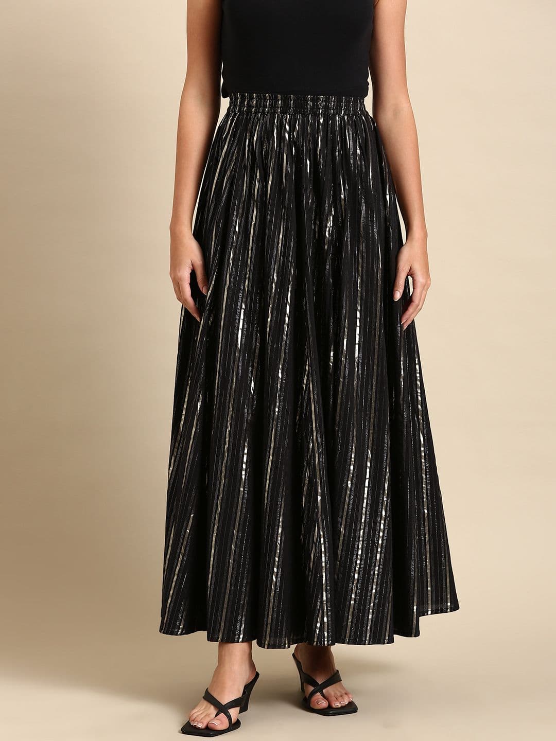 Anayna Women Flared Maxi Ethnic Skirt - view 1