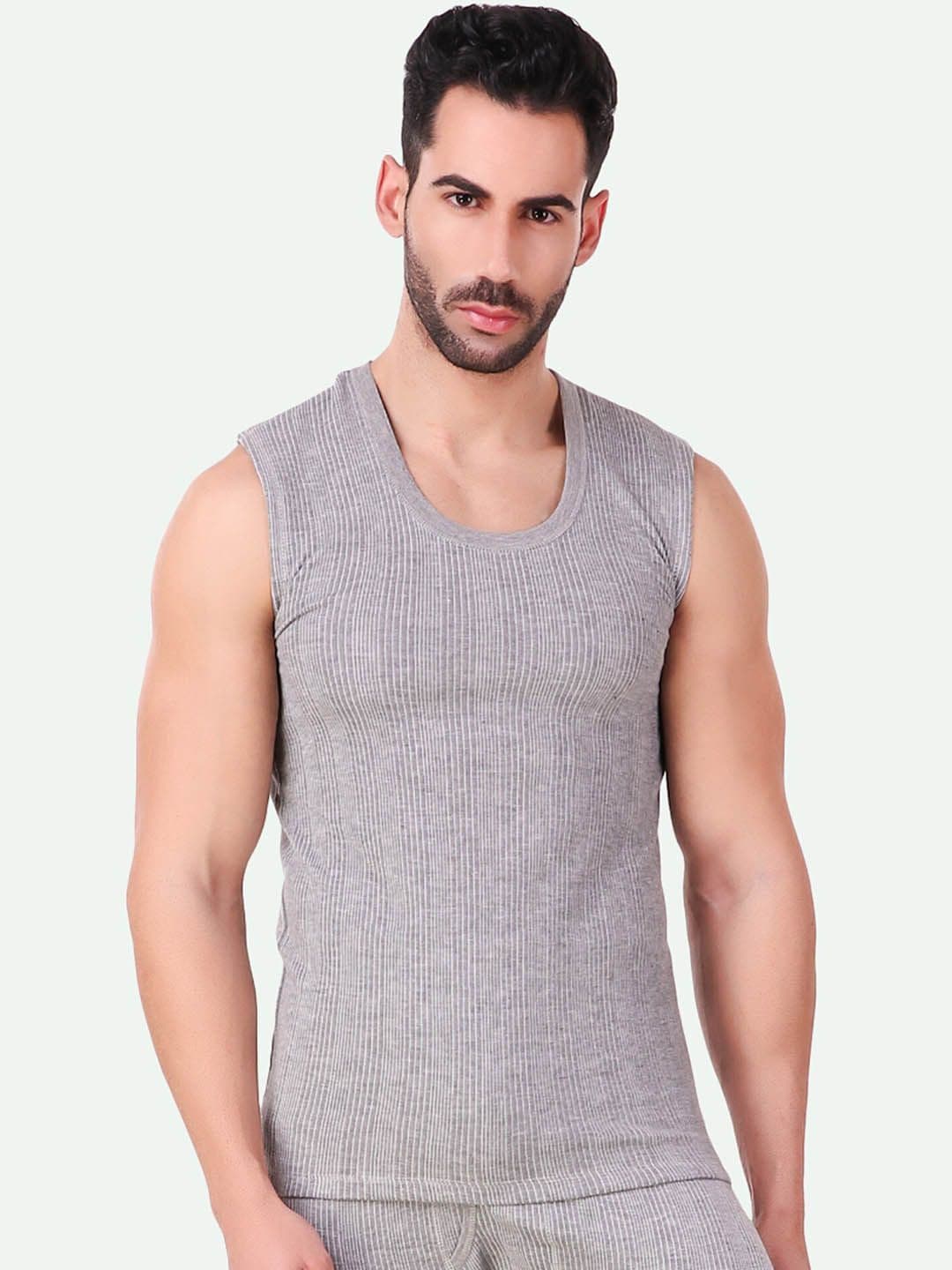 HAP Men Striped Thermal Tops - view 1