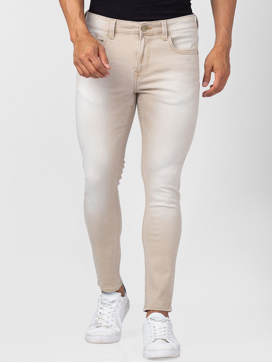 SPYKAR Men Kano Slim Fit Heavy Fade Cotton Jeans - view 1