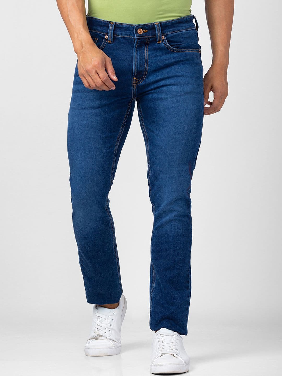 SPYKAR Men Blue Light Fade Cotton Jeans - view 1