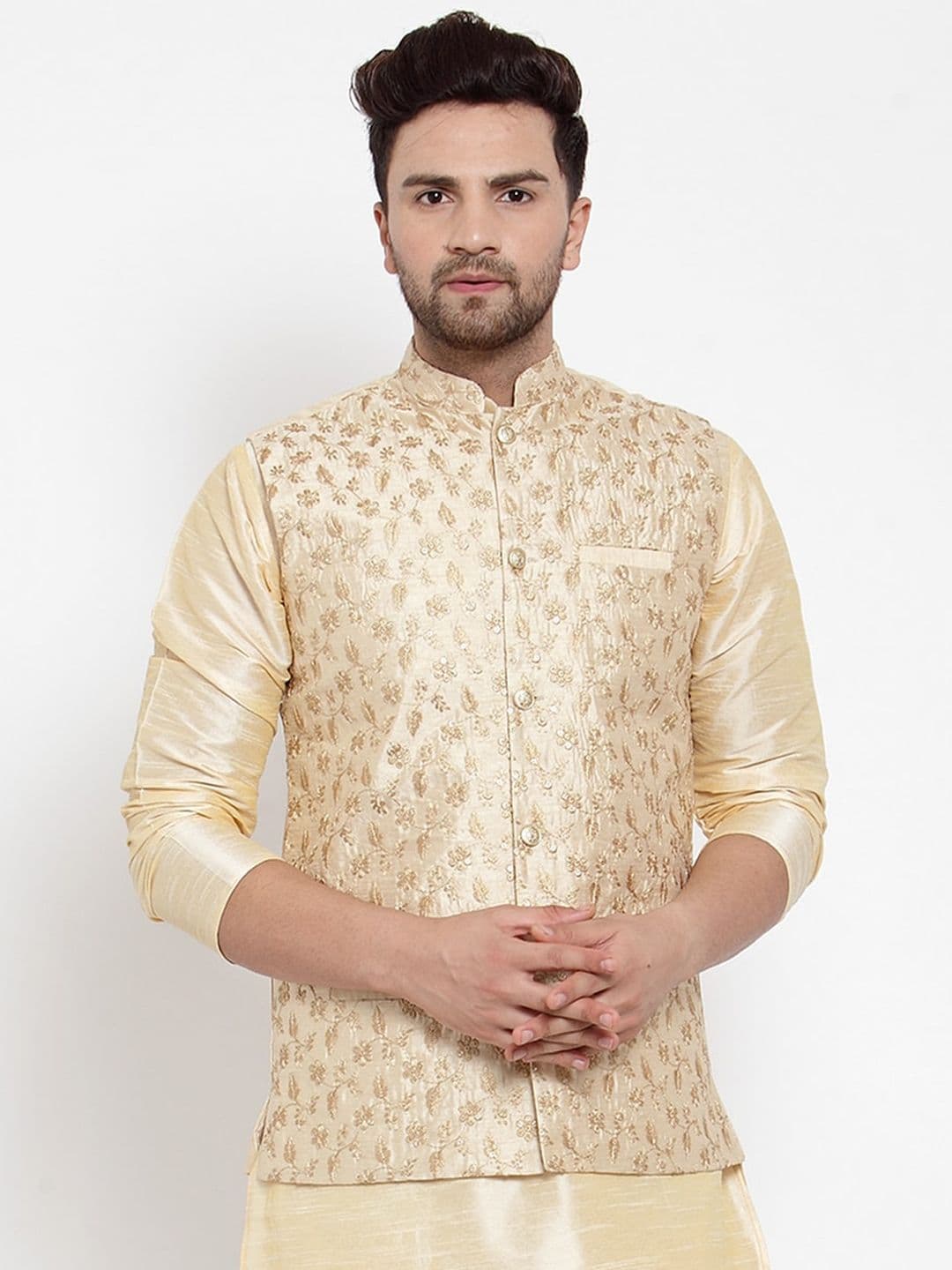 KRAFT INDIA Men Embroidered Nehru Jacket - view 1