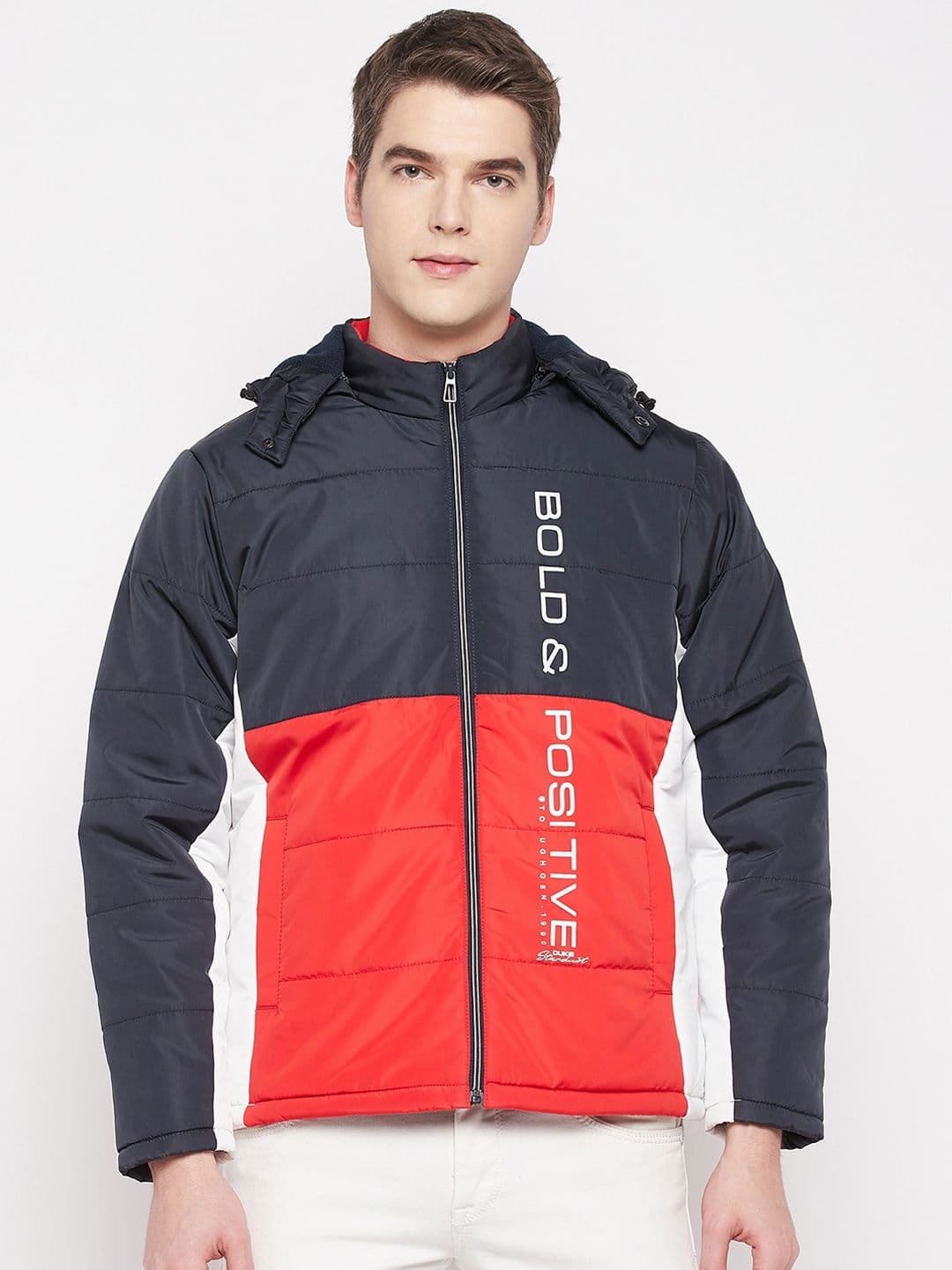 Duke Men Colourblocked Padded Jacket - view 1