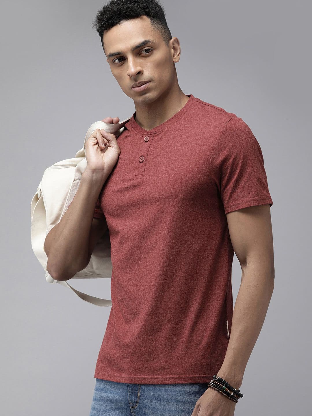 The Roadster Life Co. Henley Neck T-shirt - view 1