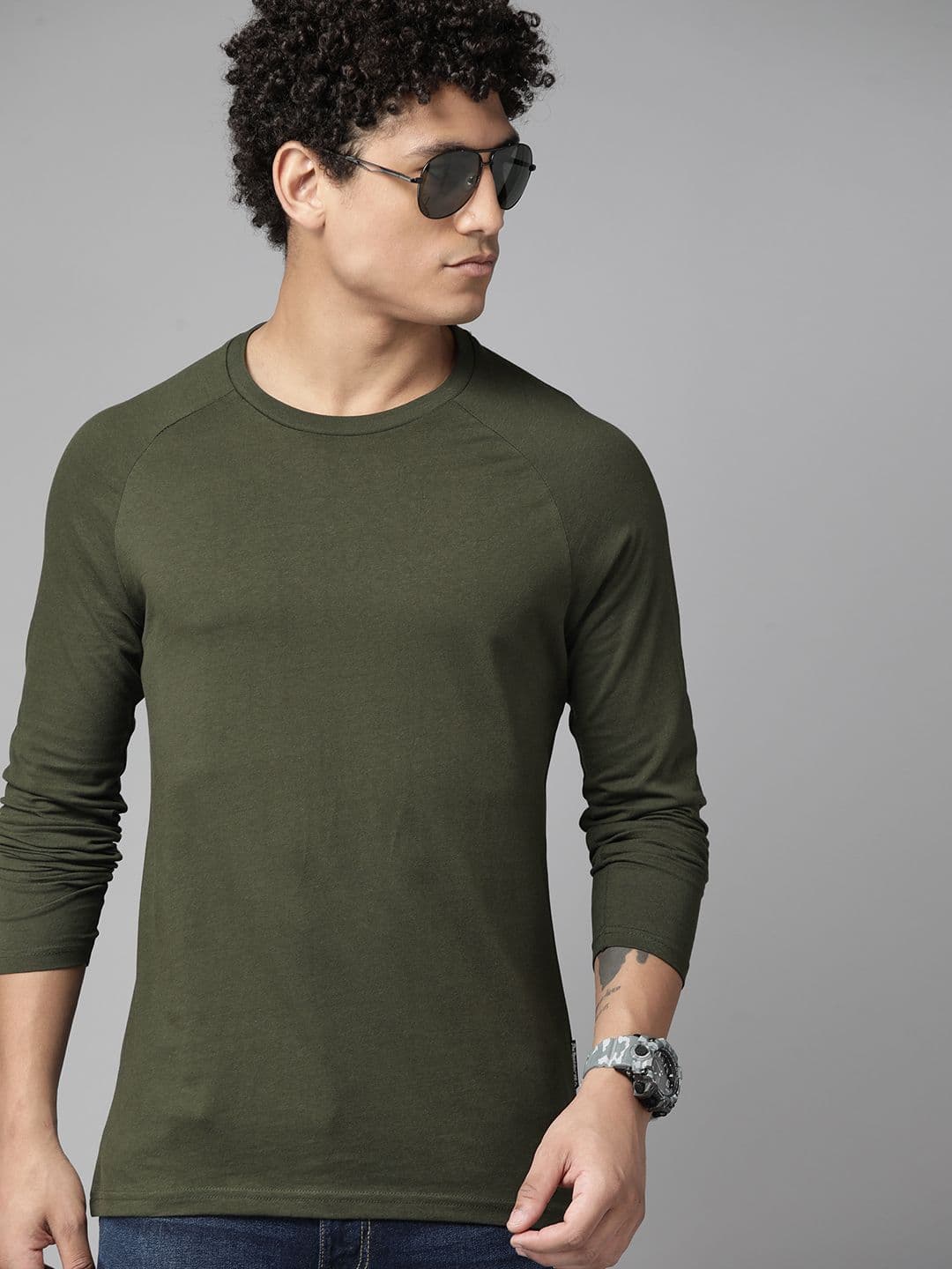Roadster The Lifestyle Co. Raglan Sleeves Pure Cotton T-shirt - view 1