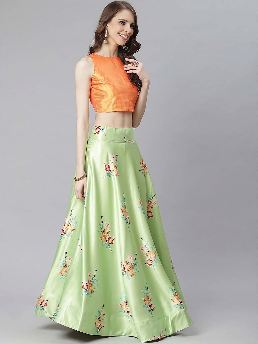 Kaizen TEXO FAB Semi-Stitched Lehenga & Unstitched Blouse With Dupatta - view 1