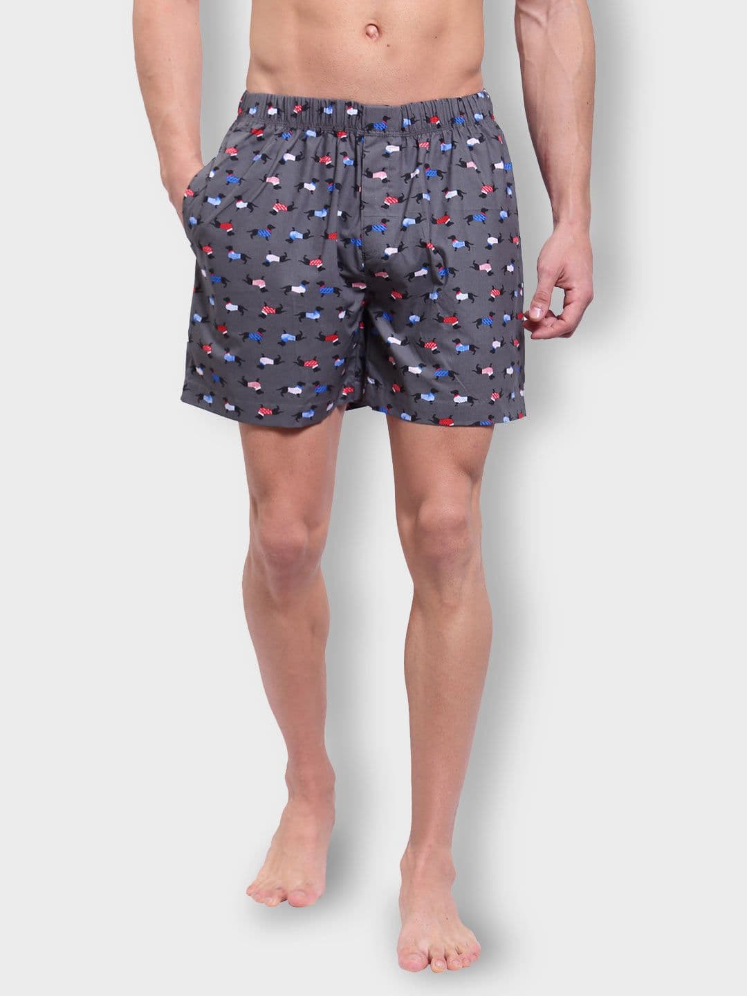 Zoiro Men Printed Pure Cotton Boxers